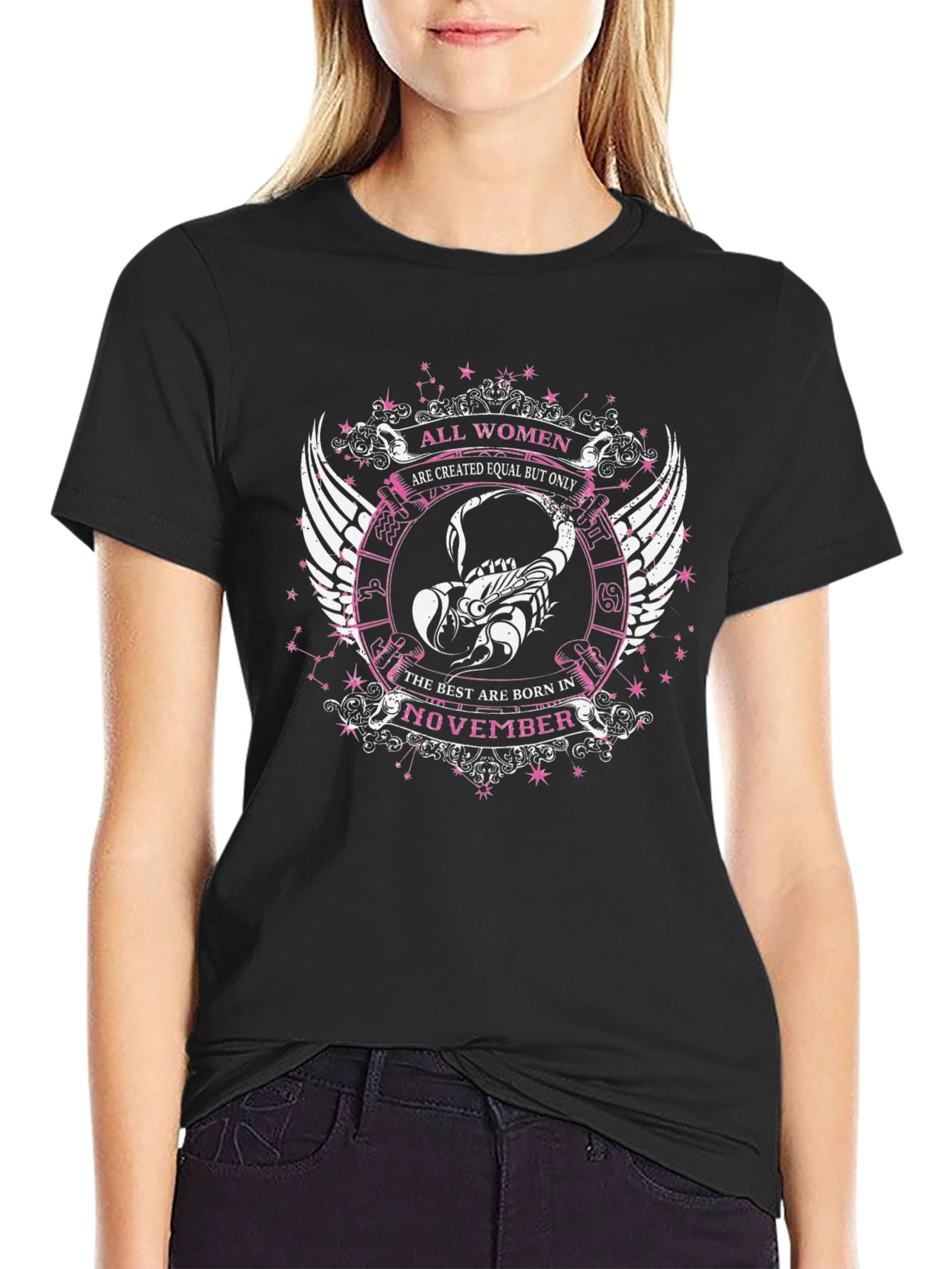 November Scorpio Womens T-Shirt
