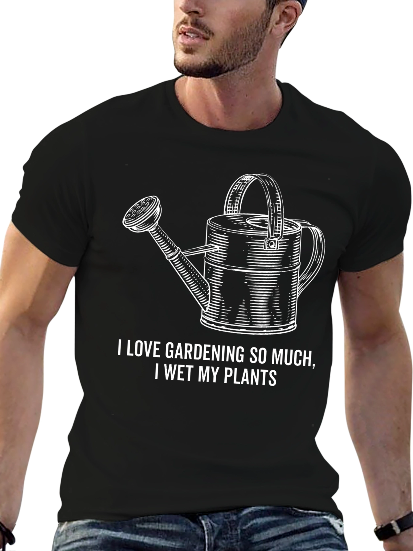 Gardening Humor T-Shirt - I Wet My Plants