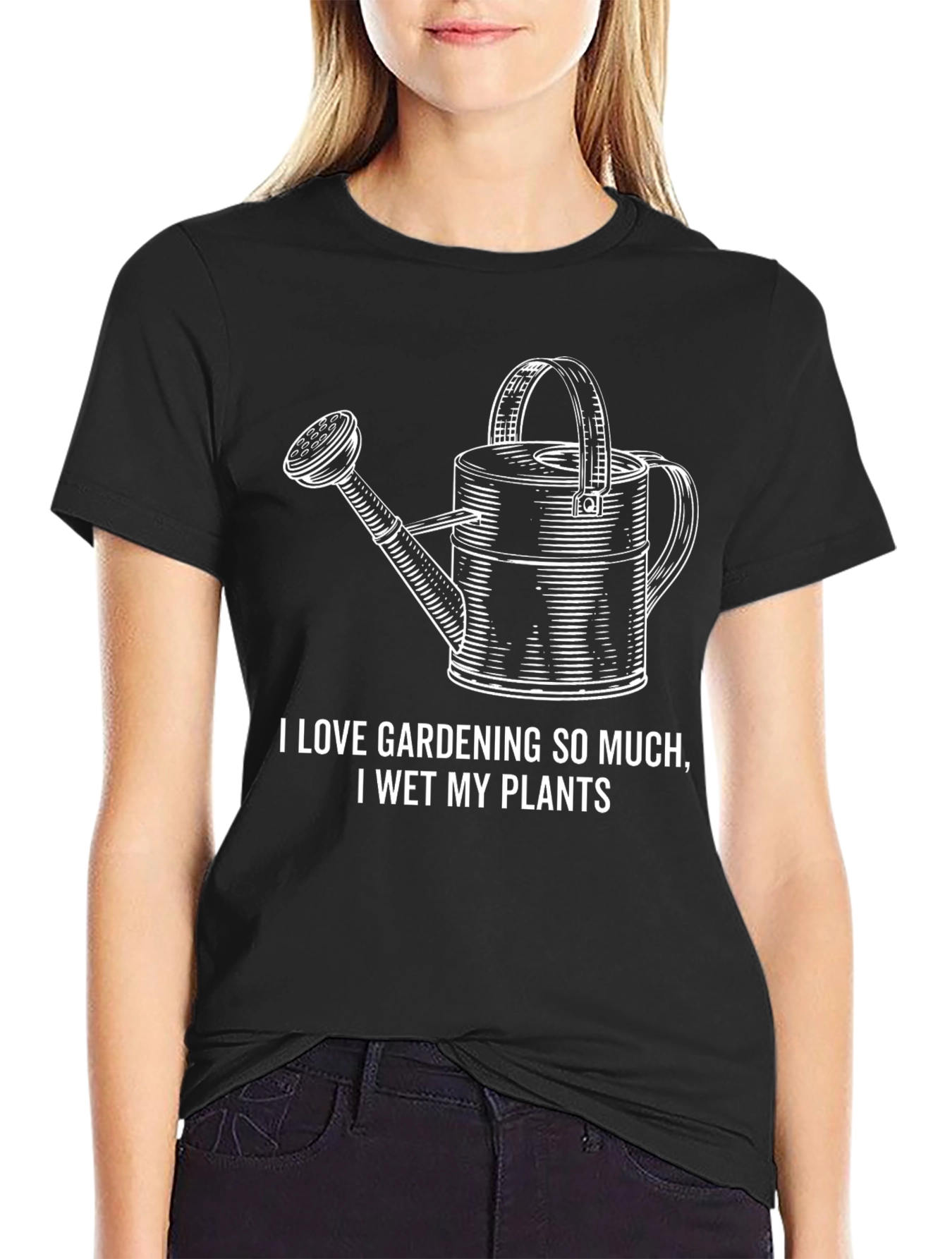 Gardening Humor T-Shirt - I Wet My Plants