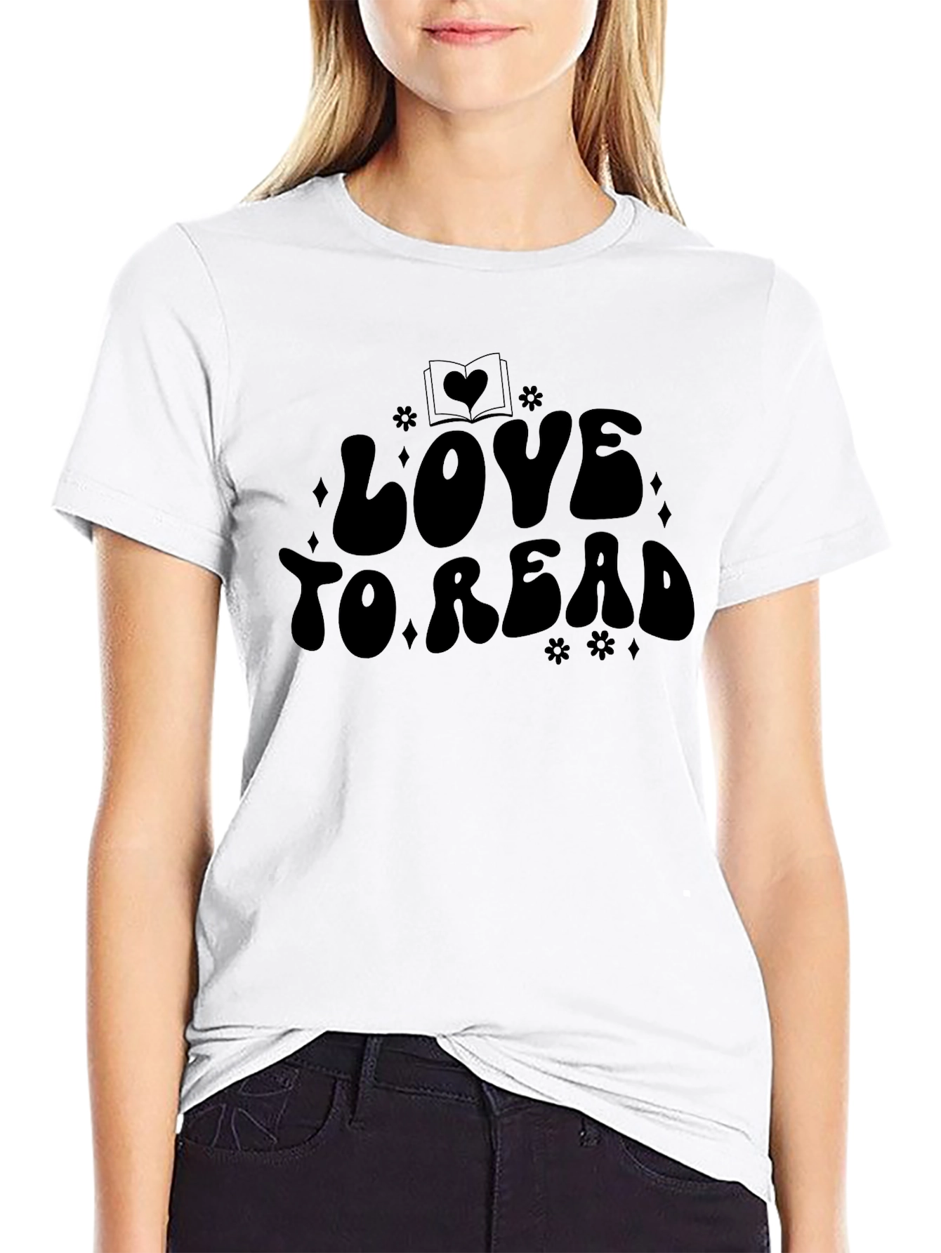 Love to Read Black T-Shirt