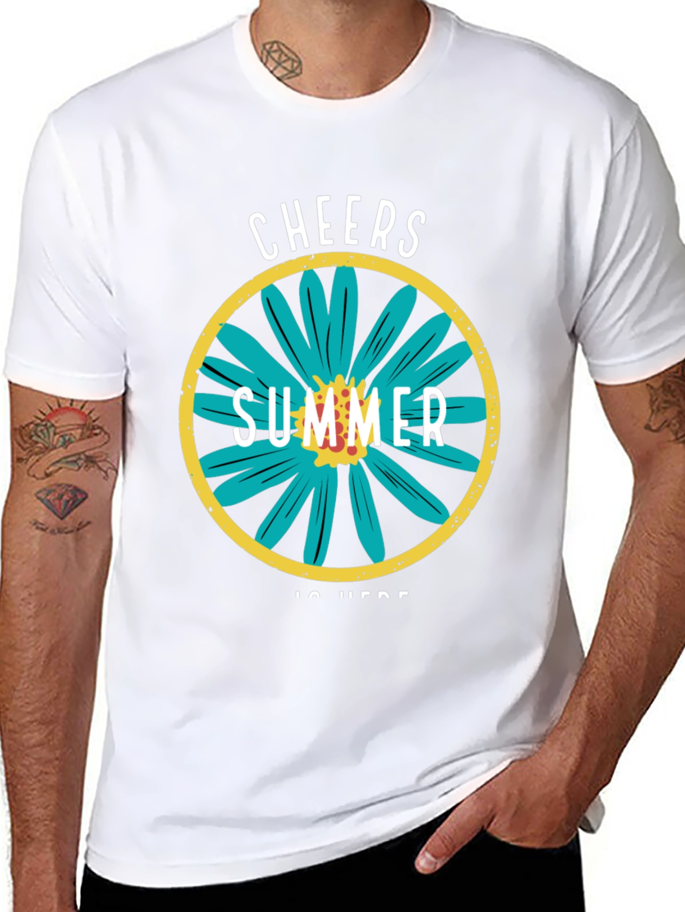 Cheers Summer Graphic T-Shirt - Stylish Casual Wear