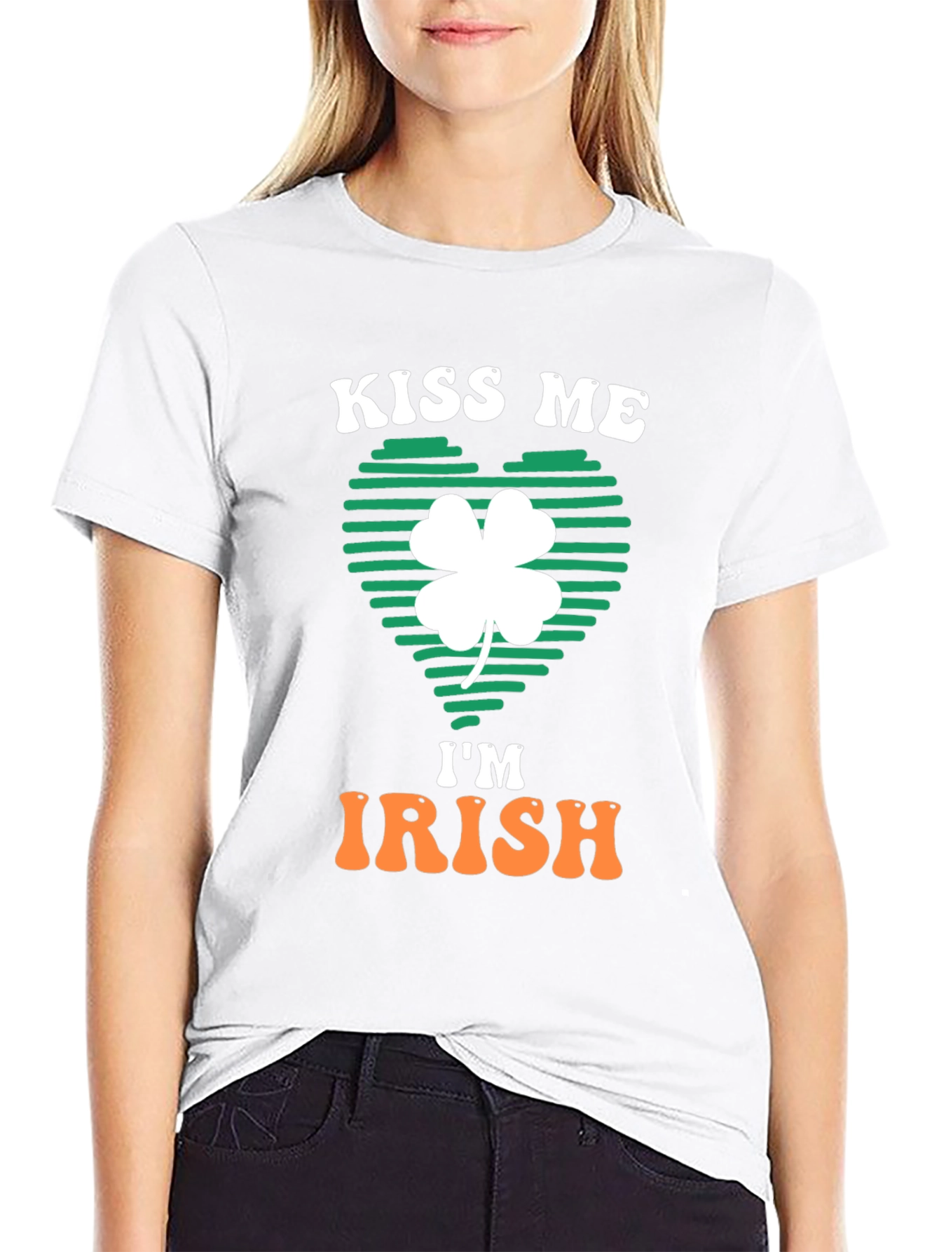 Kiss Me Im Irish Shamrock T-Shirt