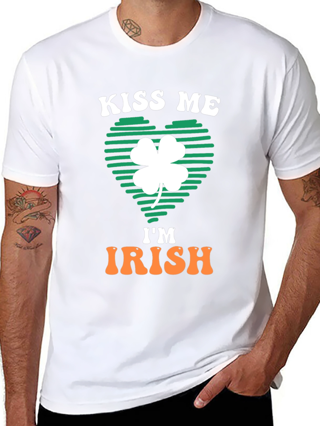 Kiss Me Im Irish Shamrock T-Shirt