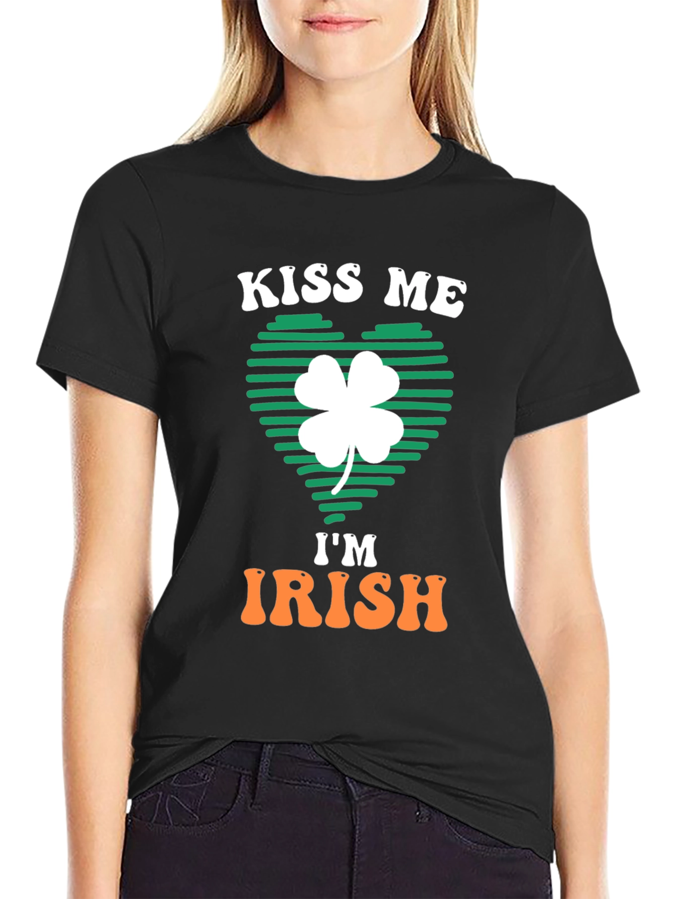 Kiss Me Im Irish Shamrock T-Shirt