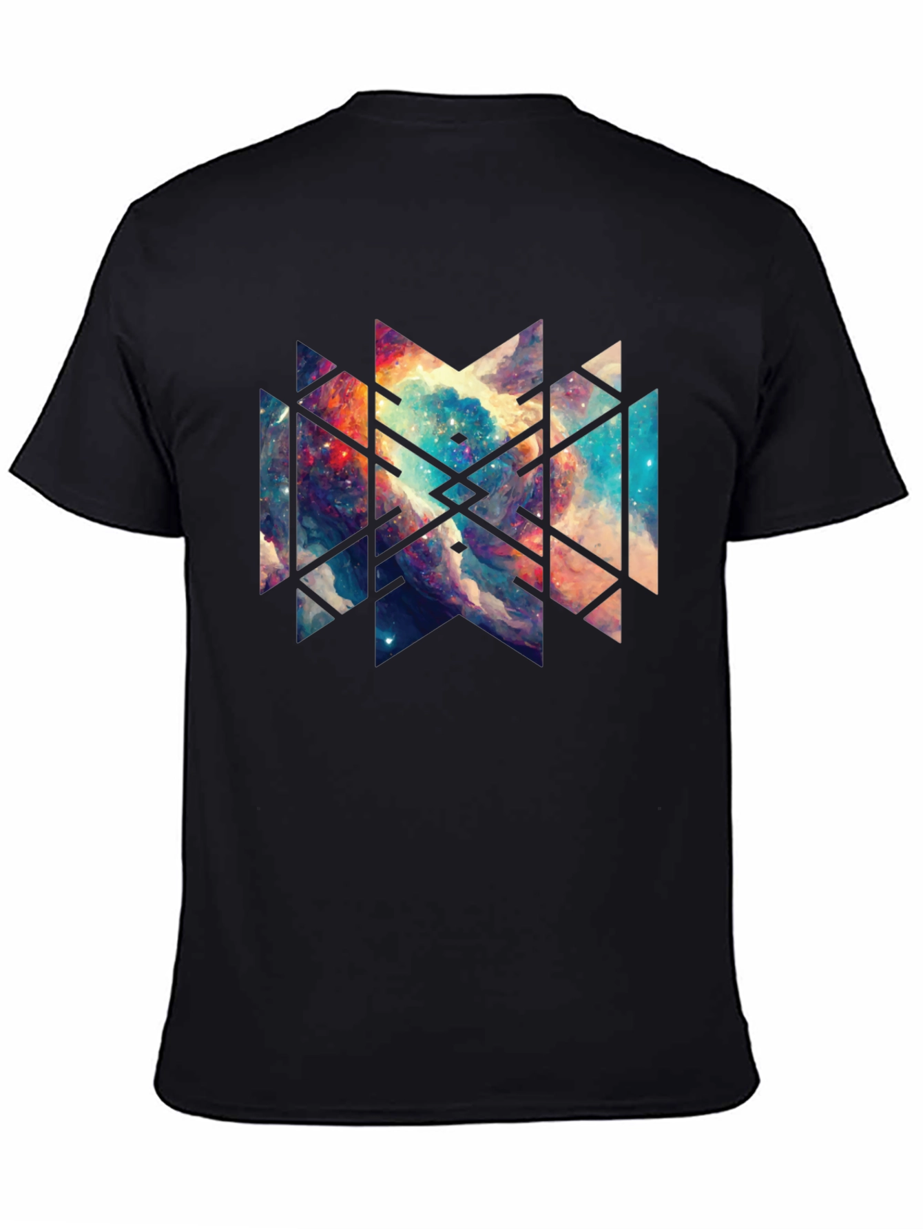 Cosmic Geometry Black T-Shirt