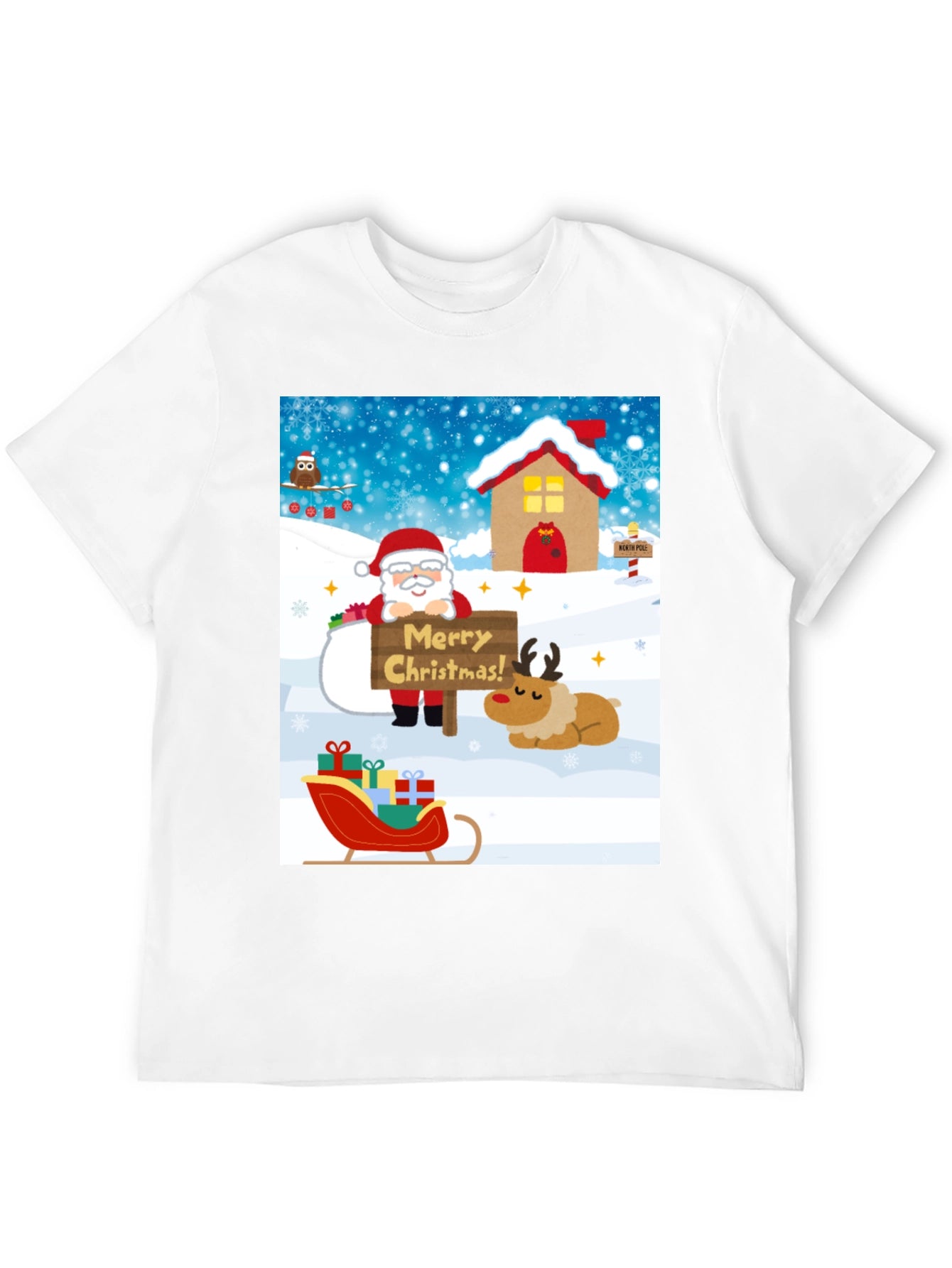 Festive Christmas Graphic Tee - Holiday Cheer