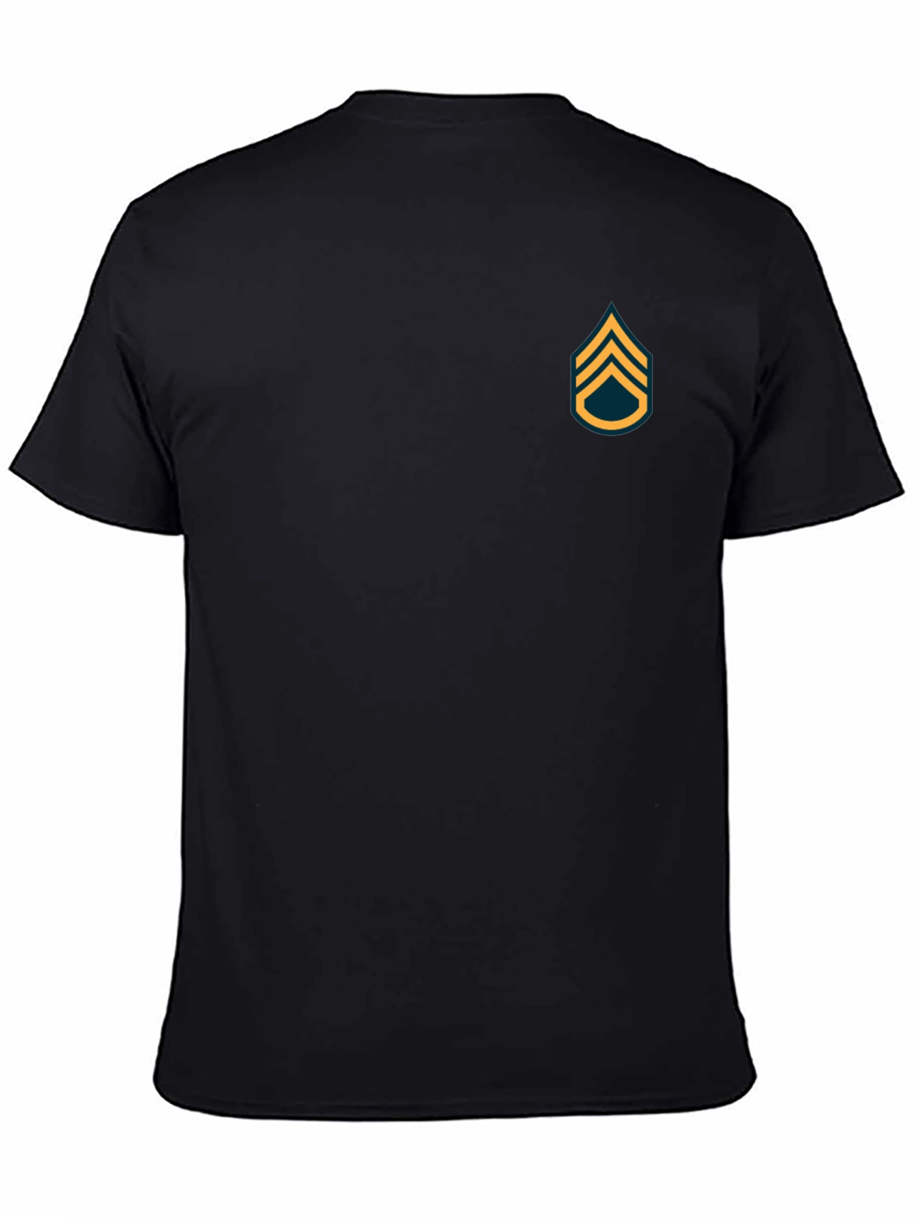 Black T-Shirt with Sergeant Stripes