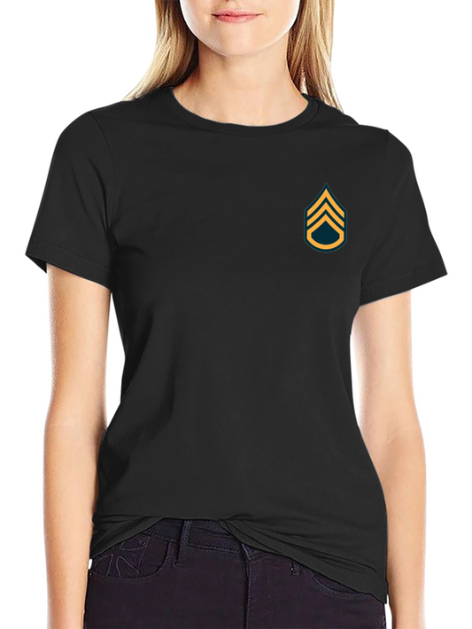 Black T-Shirt with Sergeant Stripes
