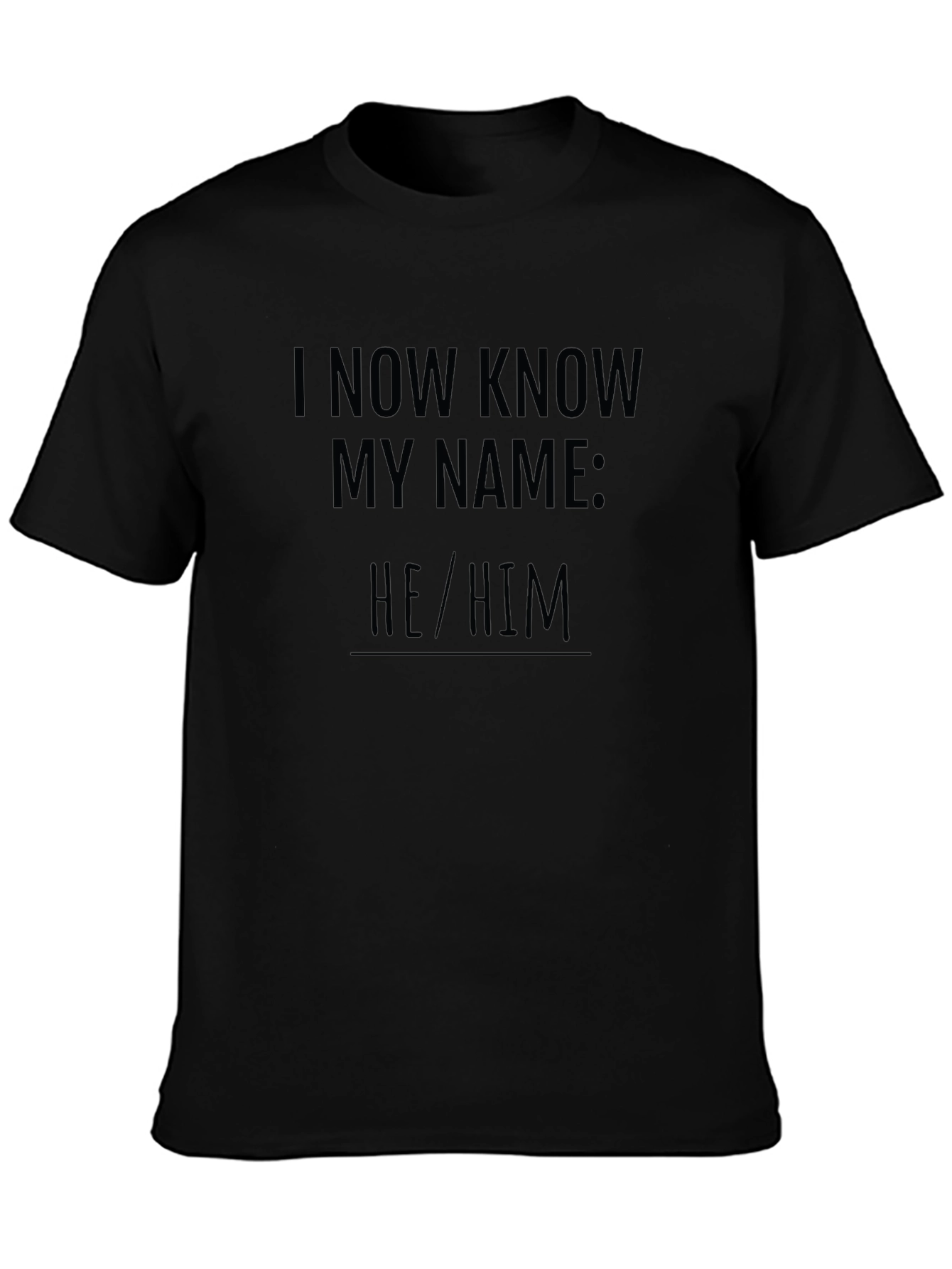 I Now Know My Name: He/Him T-Shirt