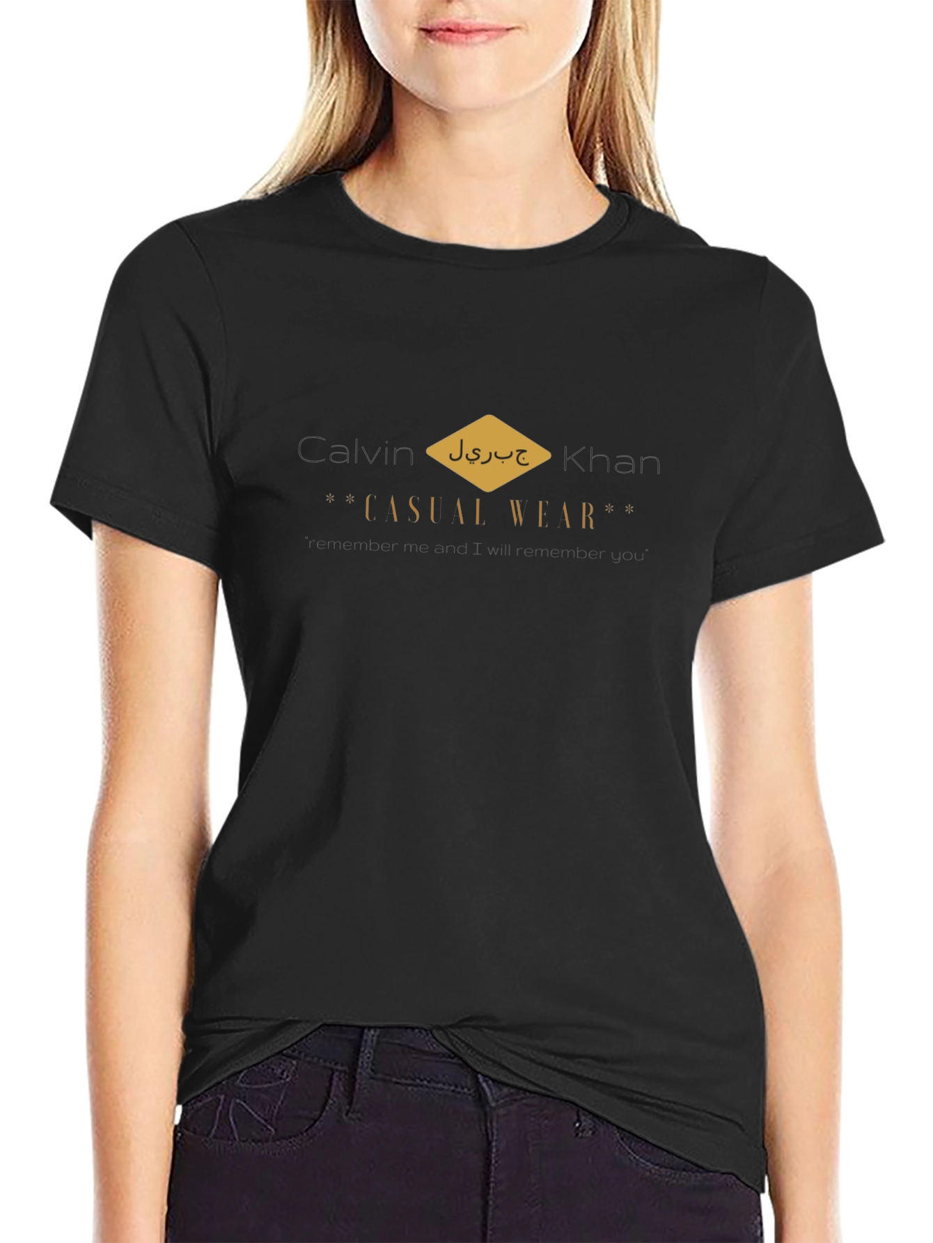 Mens Black Casual Wear Graphic T-Shirt