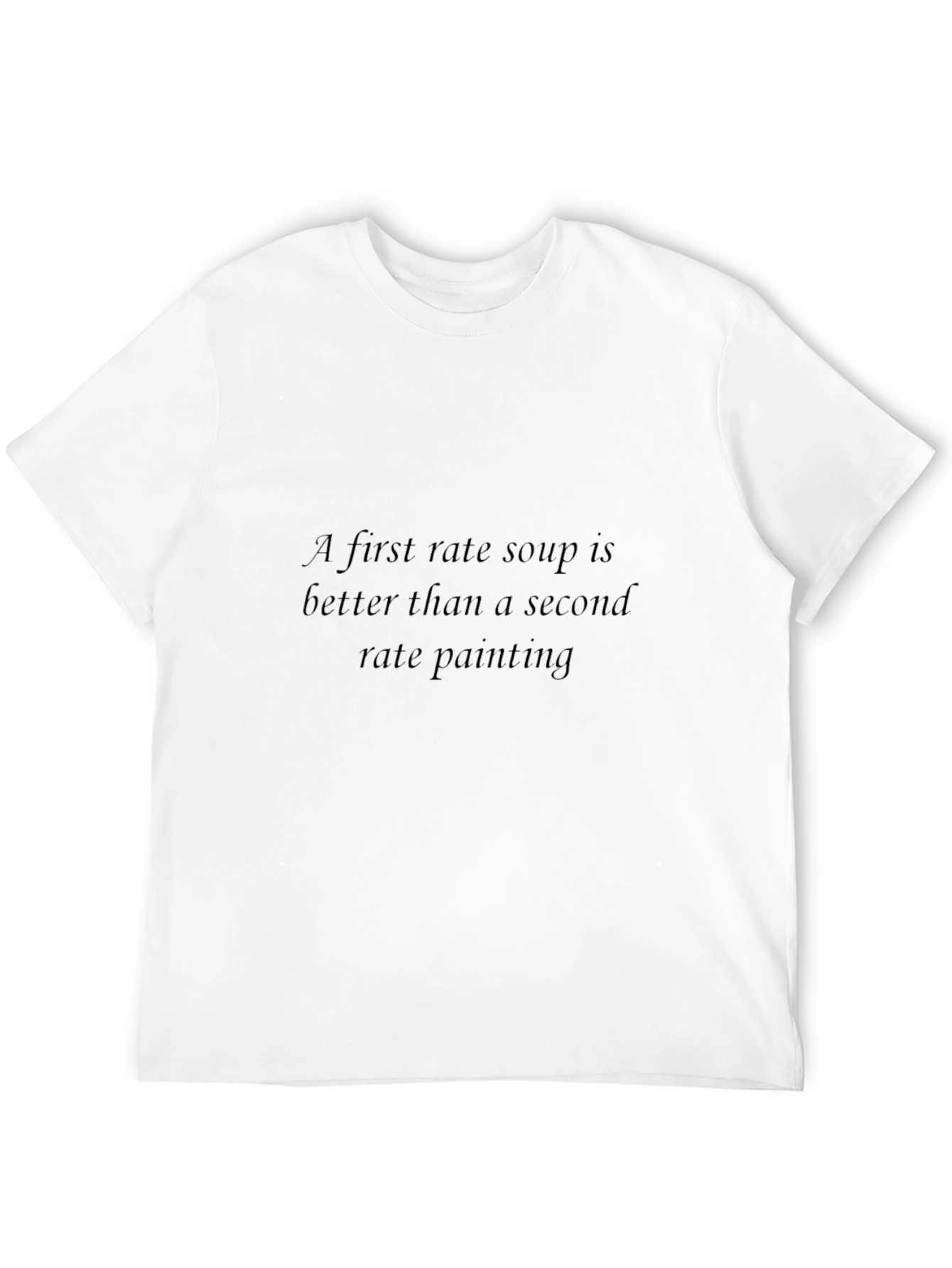 First Rate Soup Black Graphic Tee