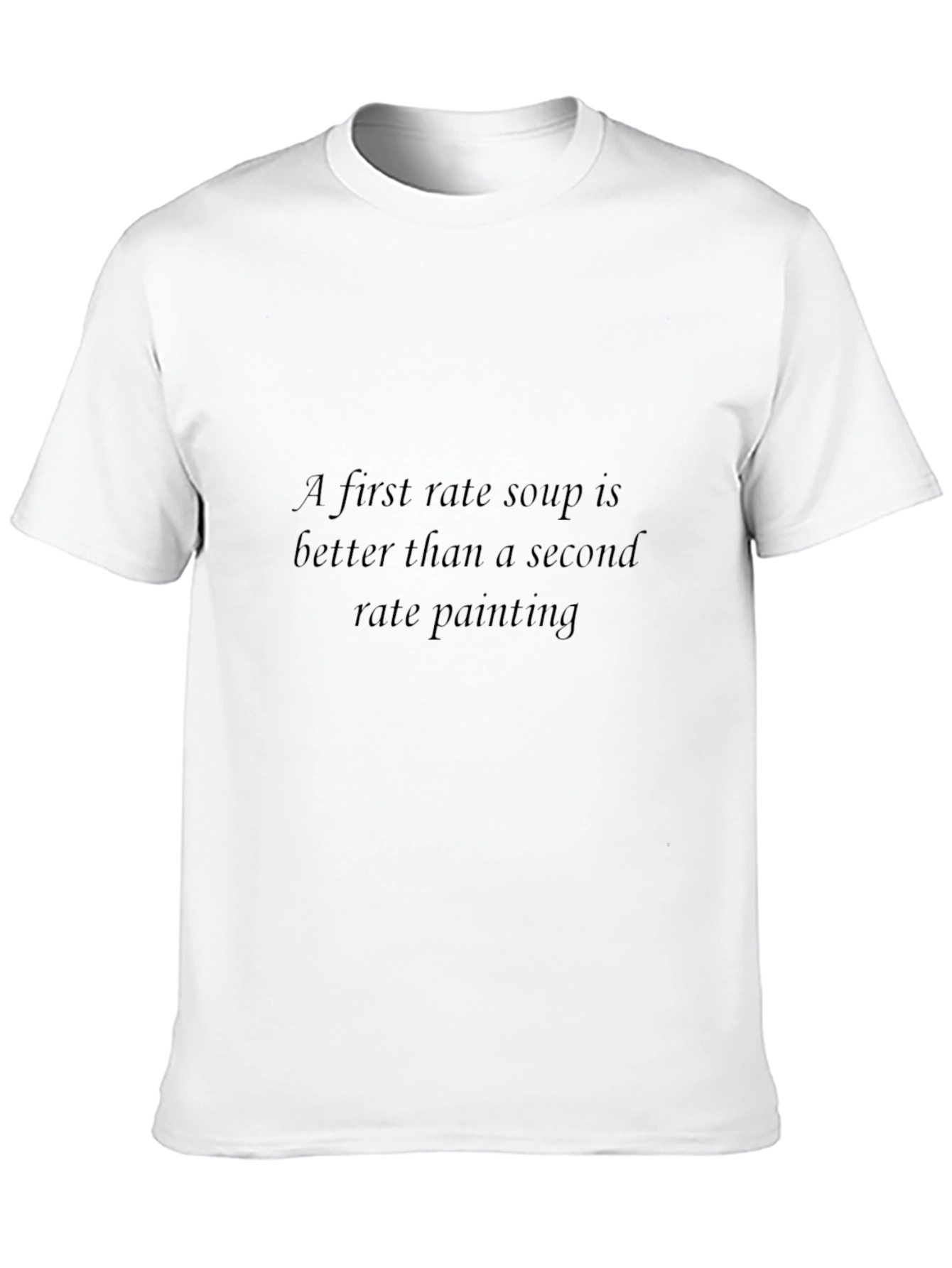 First Rate Soup Black Graphic Tee