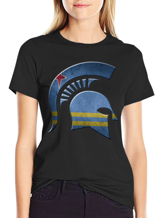 Aruba Spartan Helmet T-Shirt - Stylish & Unique Design