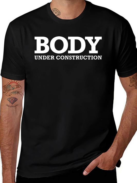 Body Under Construction Black T-Shirt