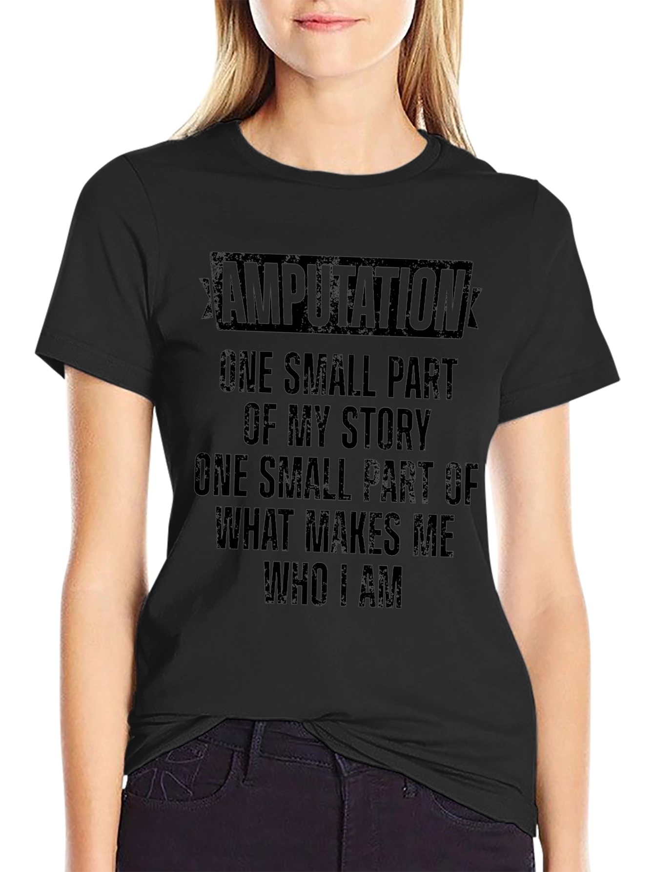 Amputation Awareness T-Shirt: My Story Who I Am