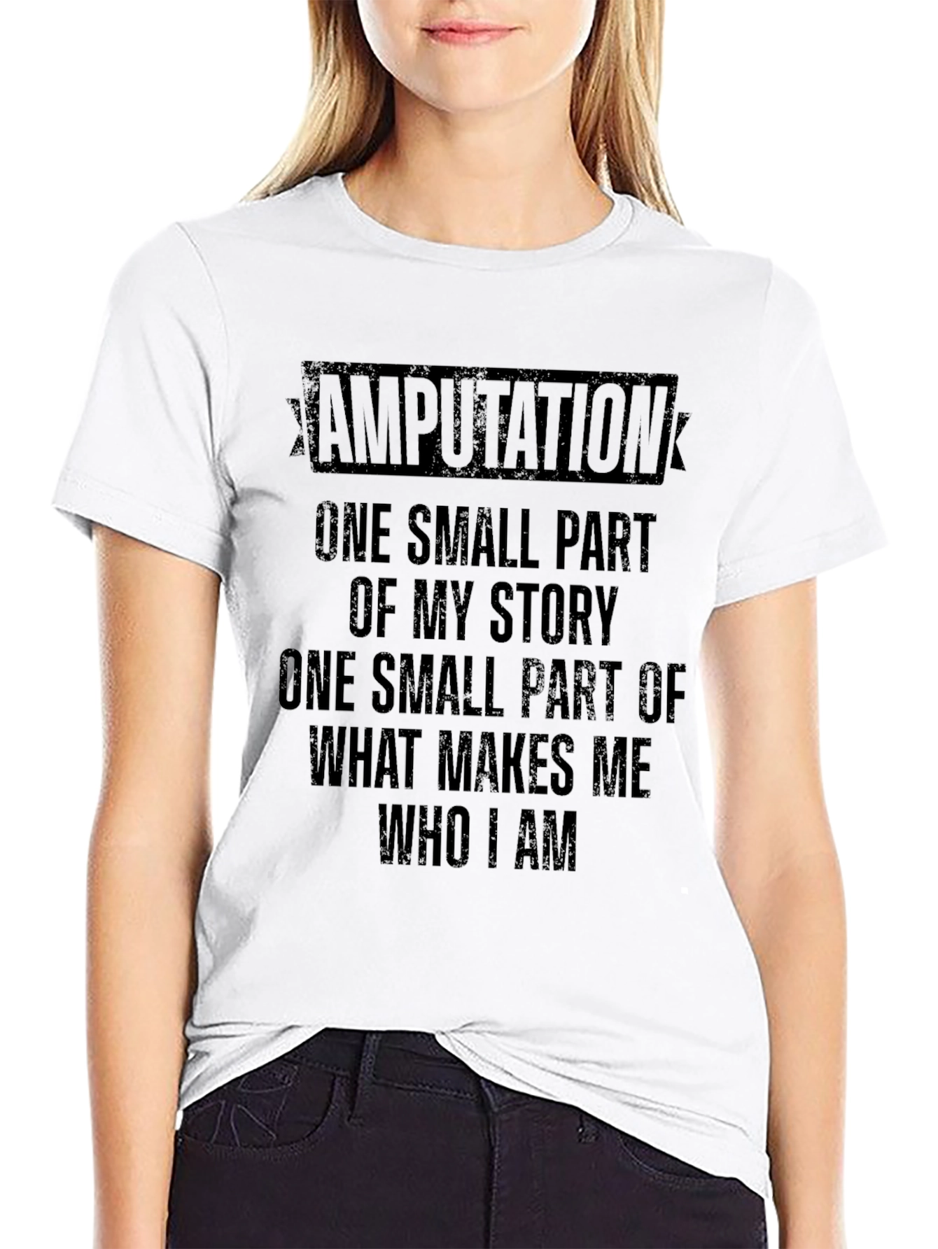 Amputation Awareness T-Shirt: My Story Who I Am