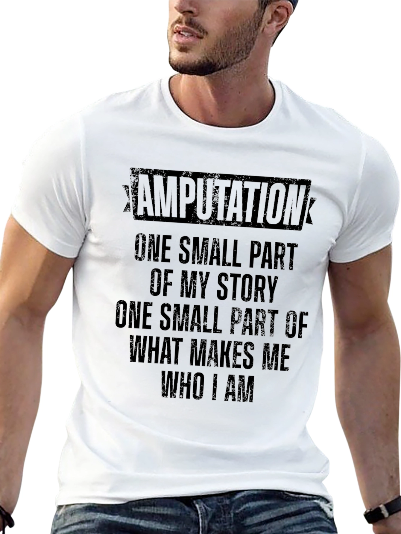 Amputation Awareness T-Shirt: My Story Who I Am