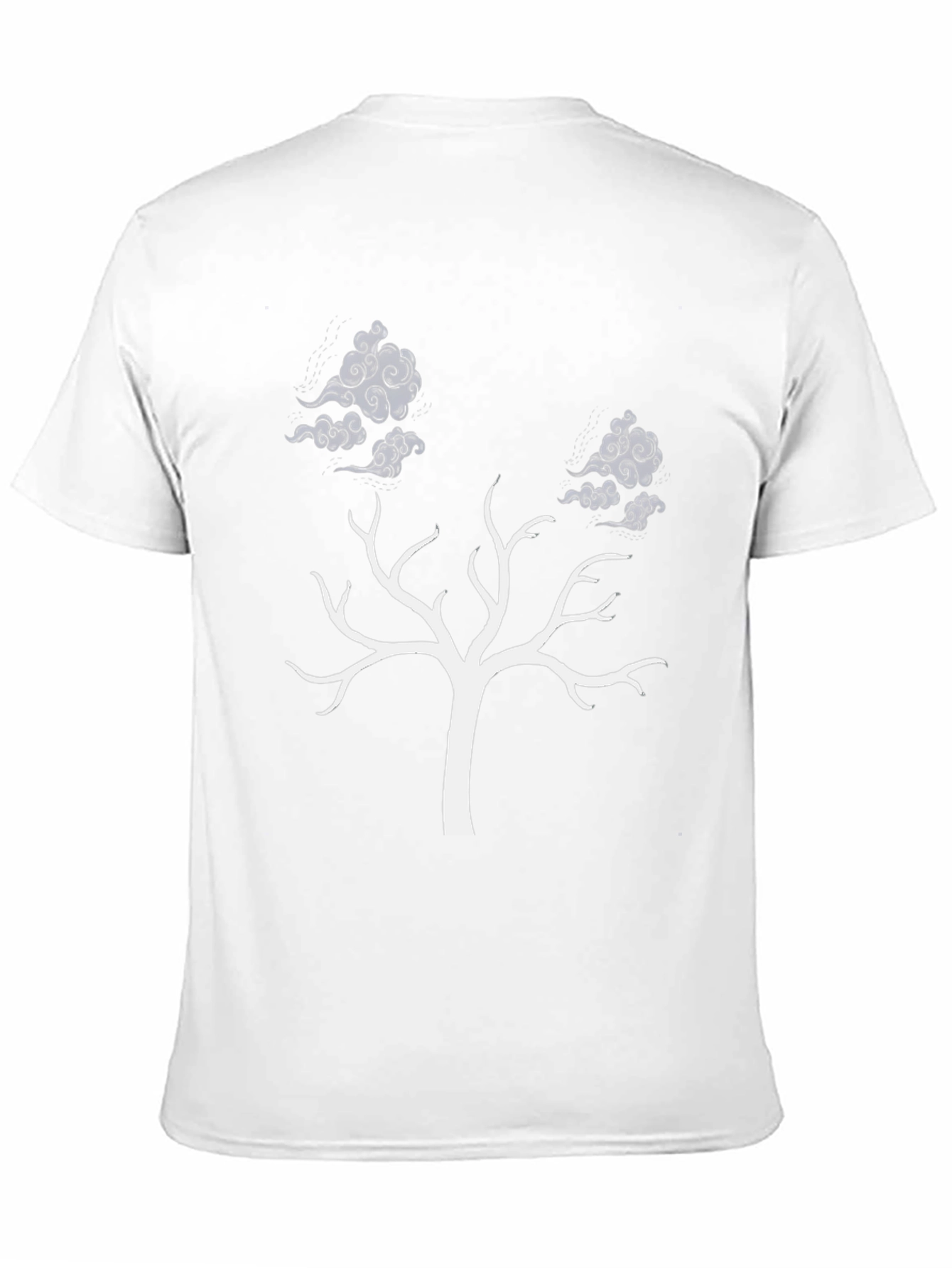 Cloud Tree Black Tee - Unique Design