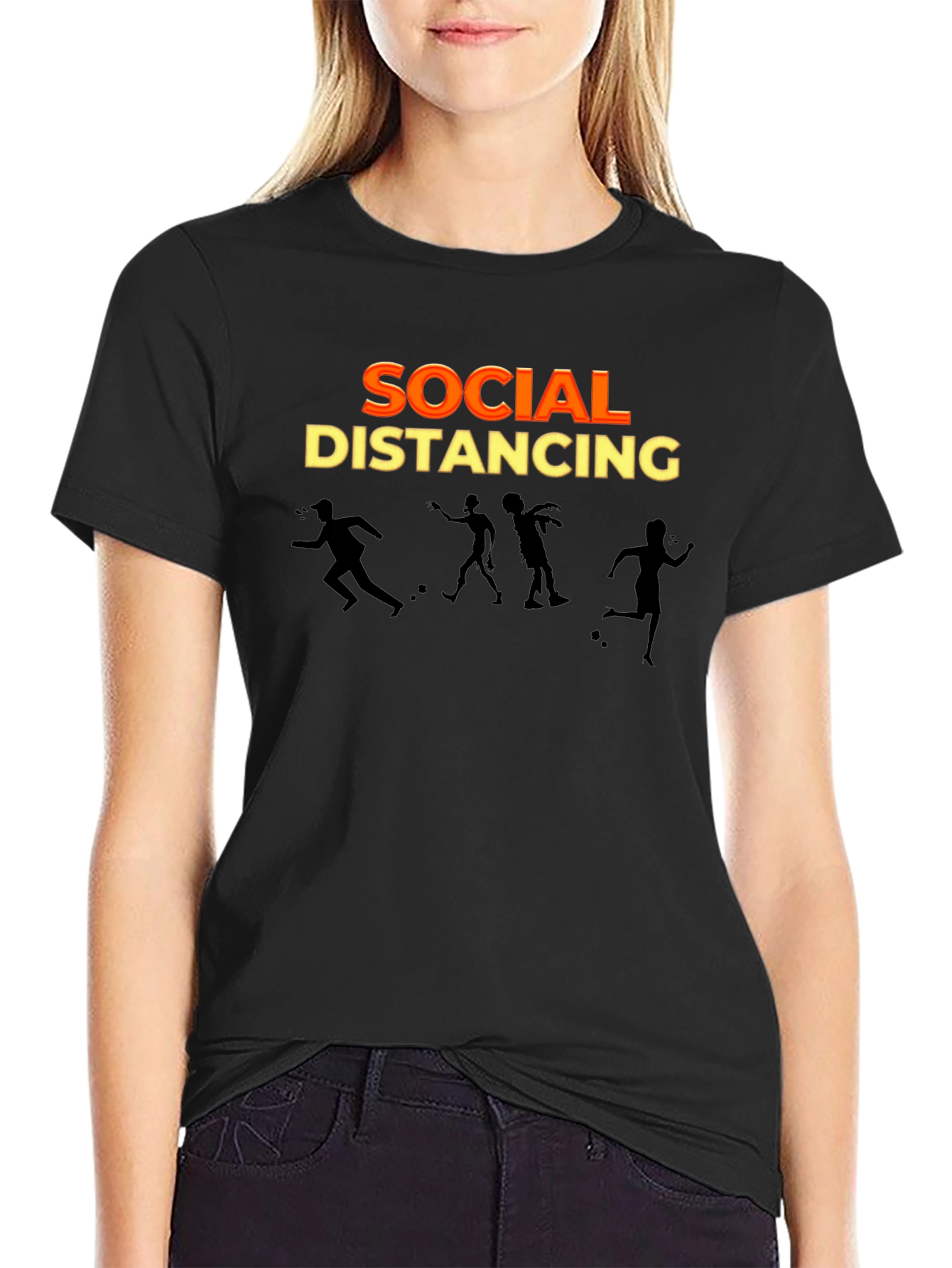 Social Distancing Zombie T-Shirt
