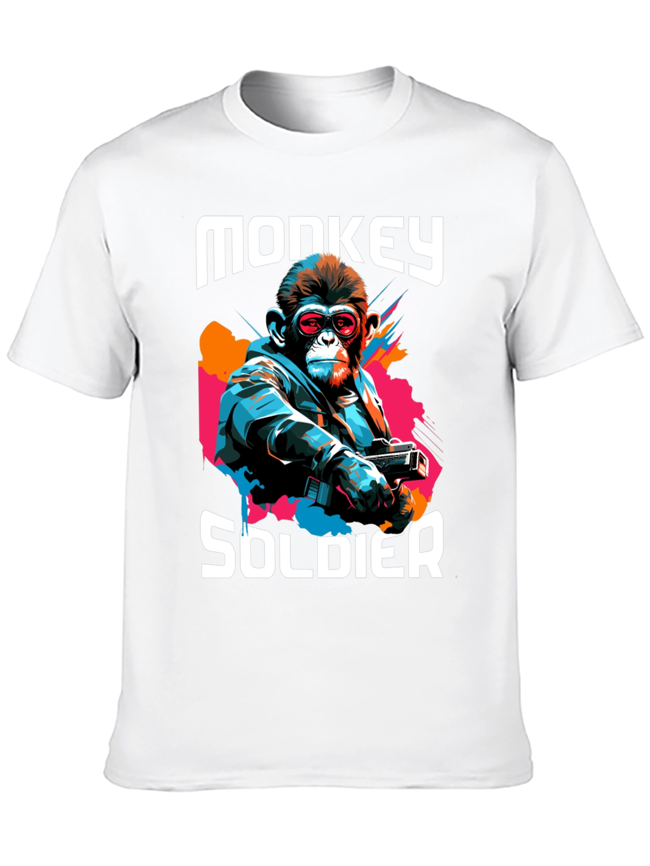 Monkey Soldier Graphic T-Shirt - Cool & Unique Design
