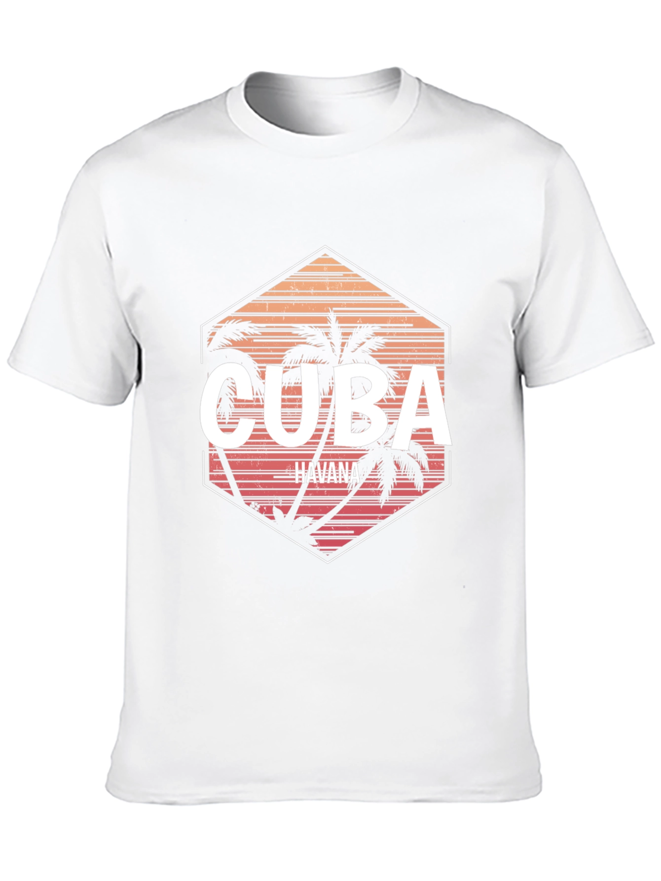 Cuba Havana Palm Tree Graphic Tee