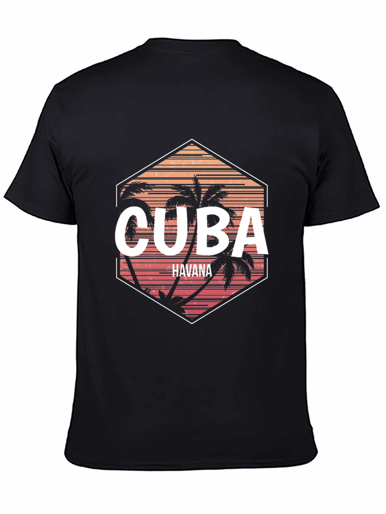 Cuba Havana Palm Tree Graphic Tee