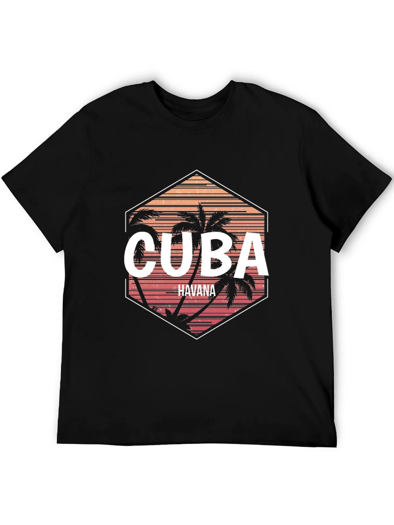 Cuba Havana Palm Tree Graphic Tee