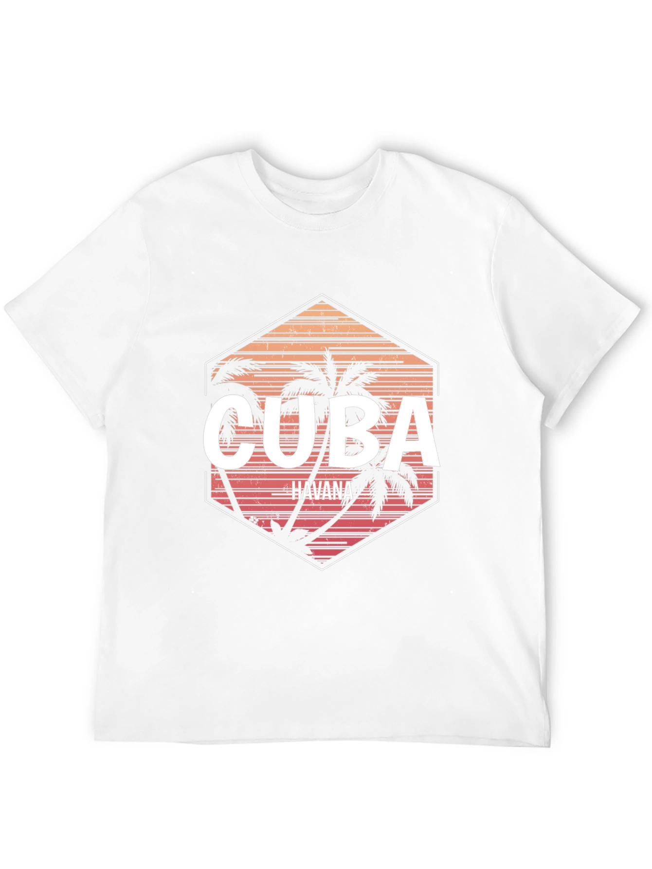 Cuba Havana Palm Tree Graphic Tee