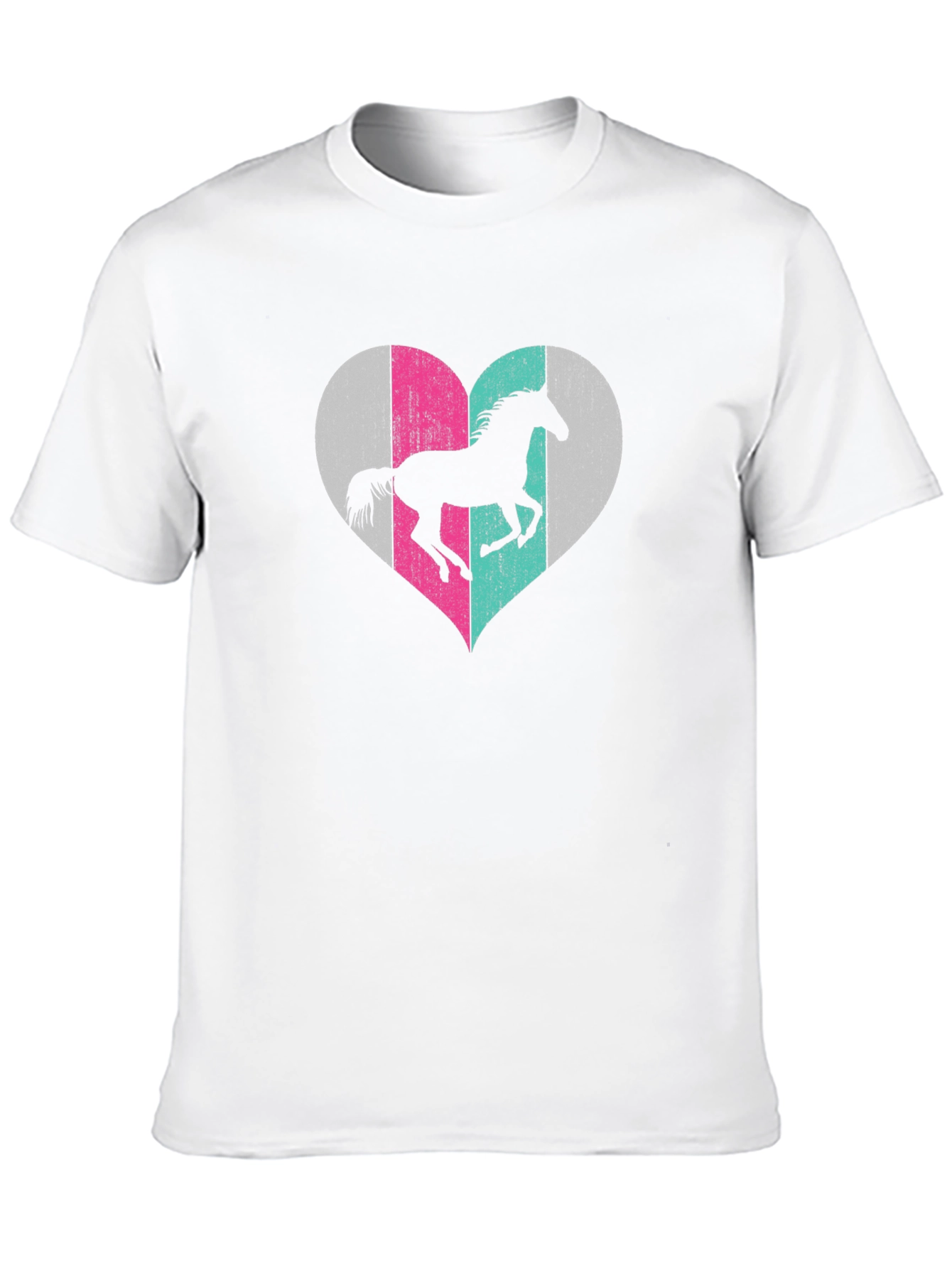 Horse Heart Graphic Tee - Unisex Black T-Shirt