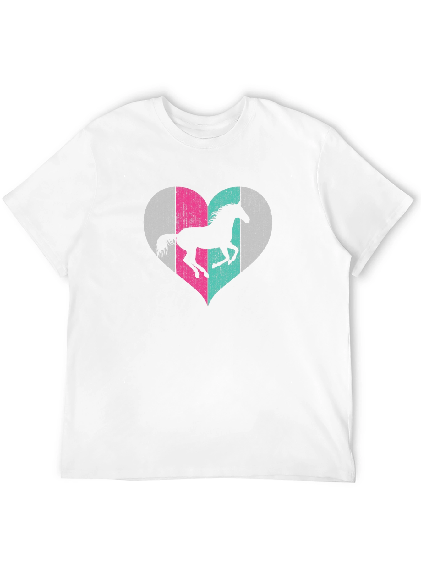 Horse Heart Graphic Tee - Unisex Black T-Shirt