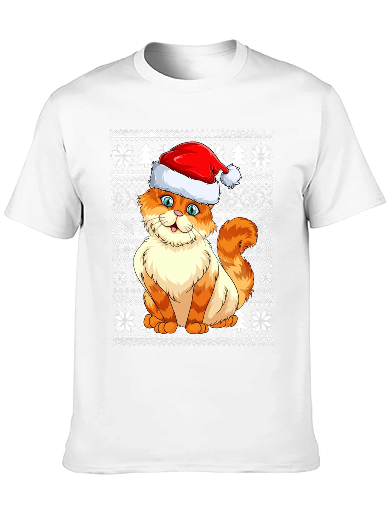 Festive Cat Christmas T-Shirt