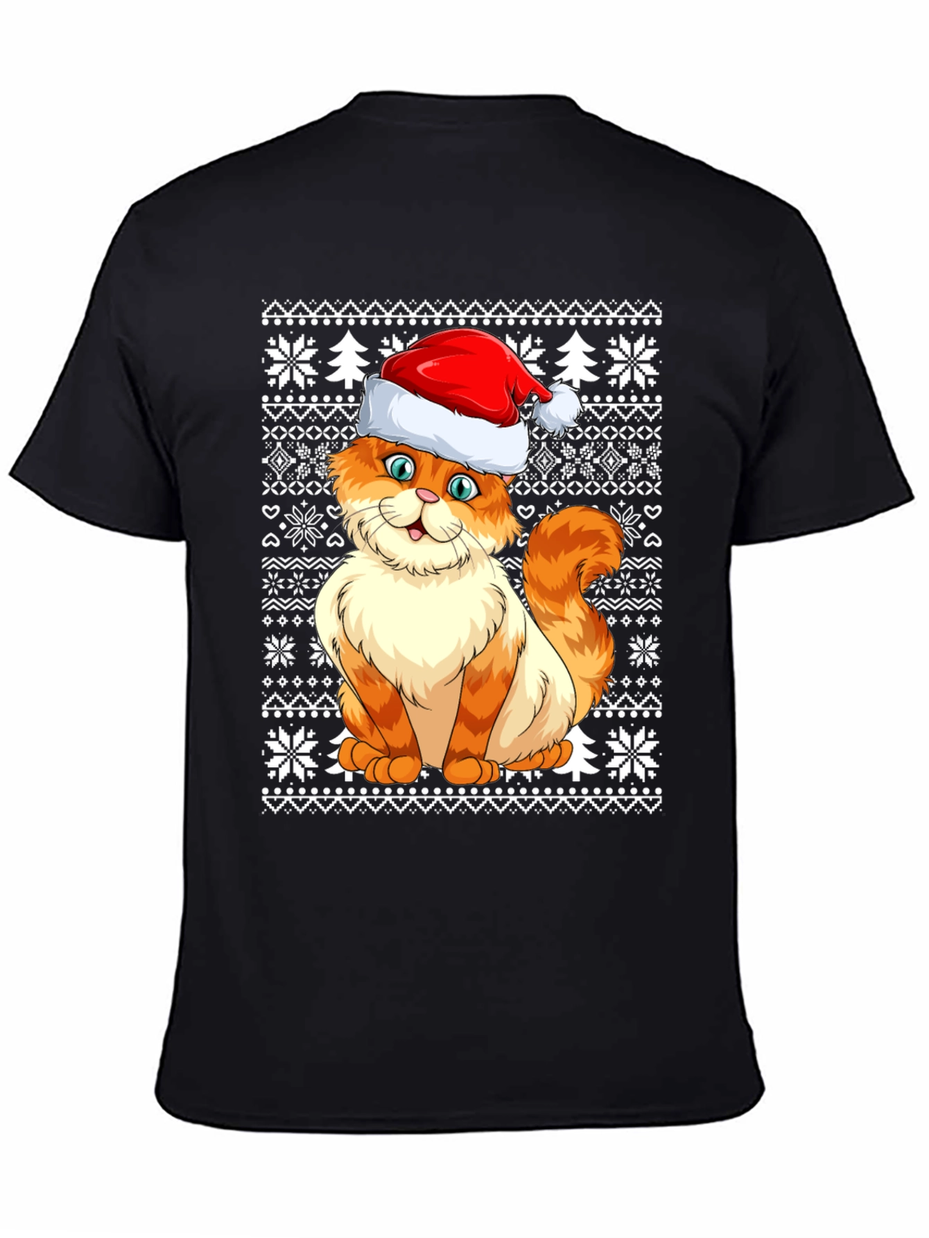 Festive Cat Christmas T-Shirt