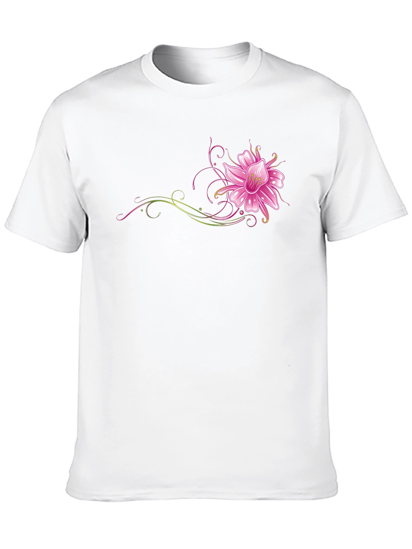 Black Floral T-Shirt - Stylish Graphic Tee