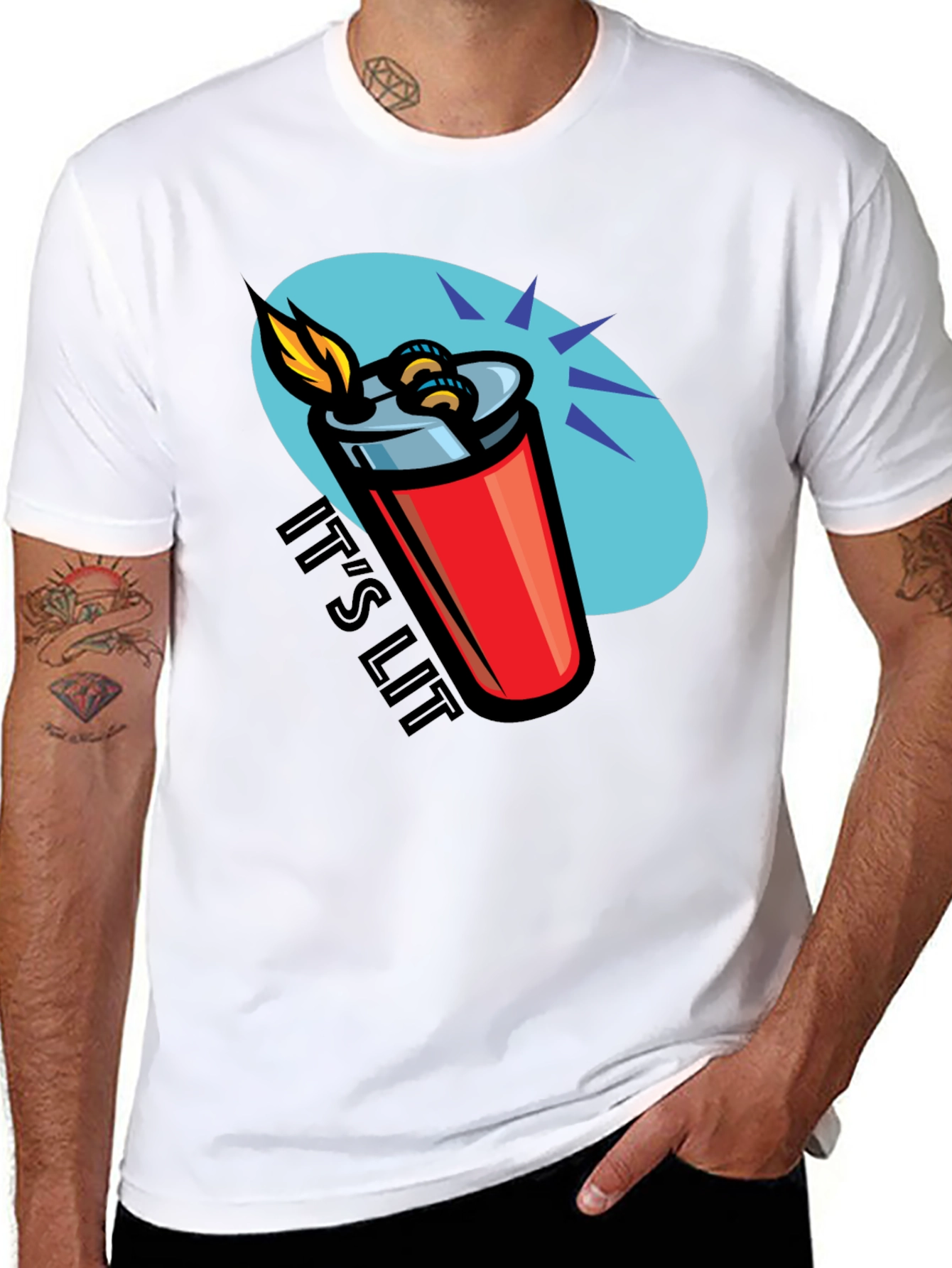 Its Lit T-Shirt - Novelty Graphic Tee