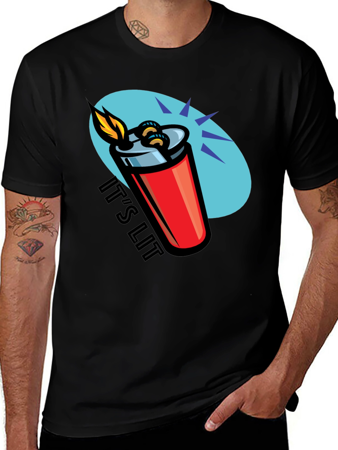 Its Lit T-Shirt - Novelty Graphic Tee