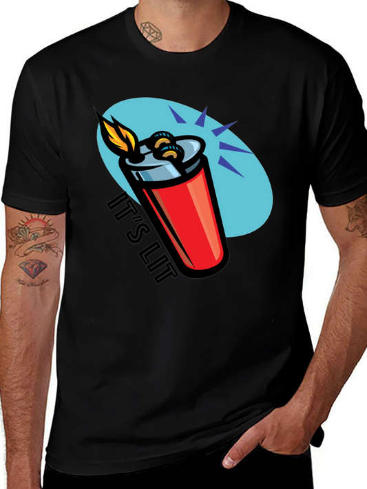 Its Lit T-Shirt - Novelty Graphic Tee