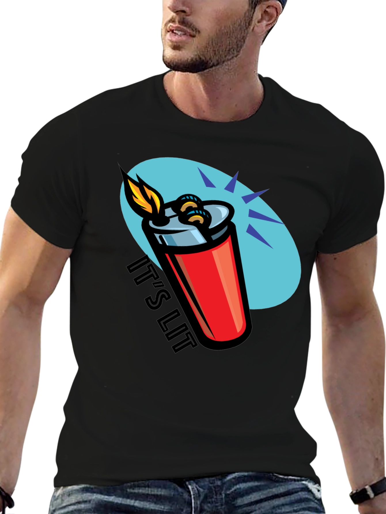 Its Lit T-Shirt - Novelty Graphic Tee
