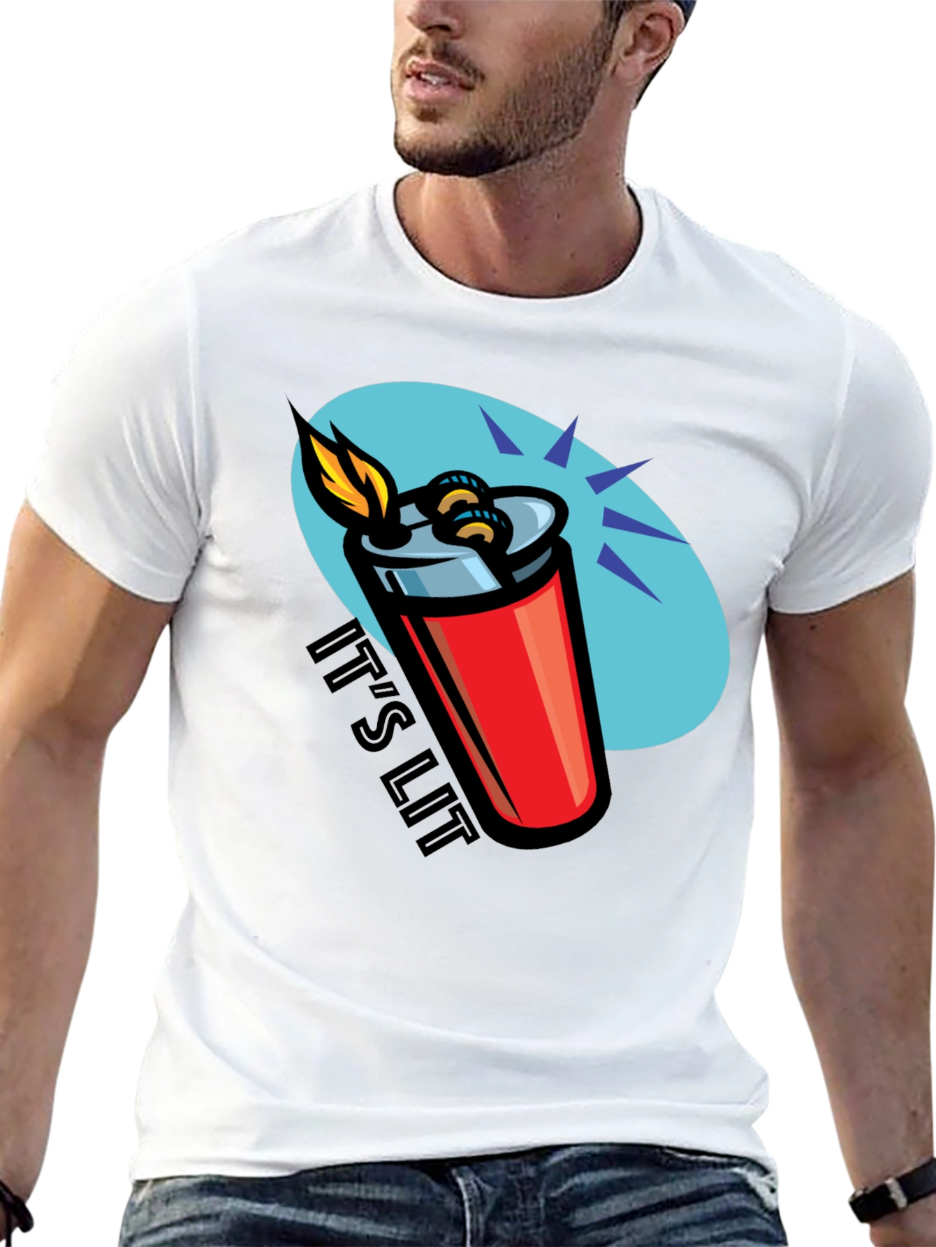 Its Lit T-Shirt - Novelty Graphic Tee