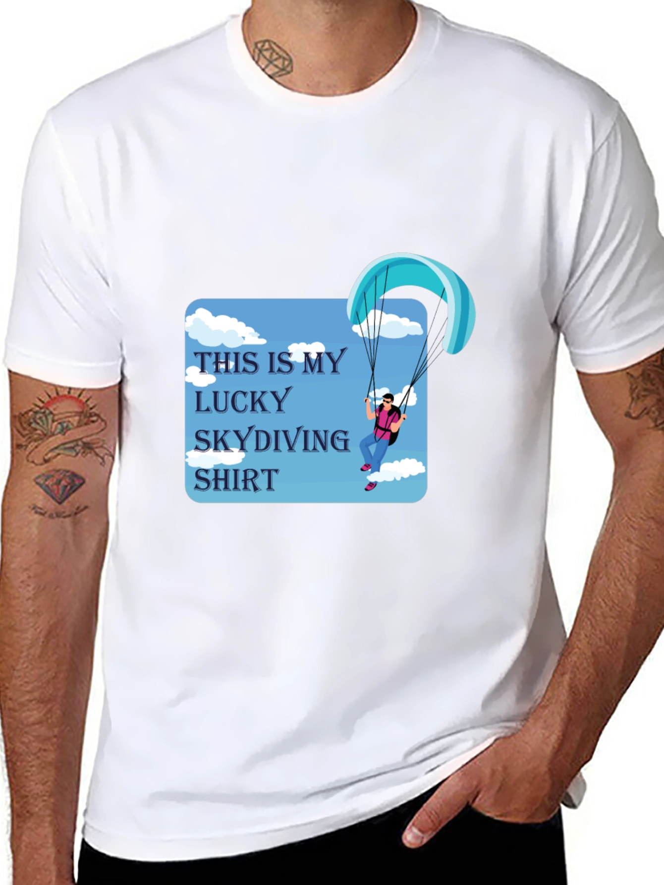 Lucky Skydiving Shirt - Soft Cotton Tee