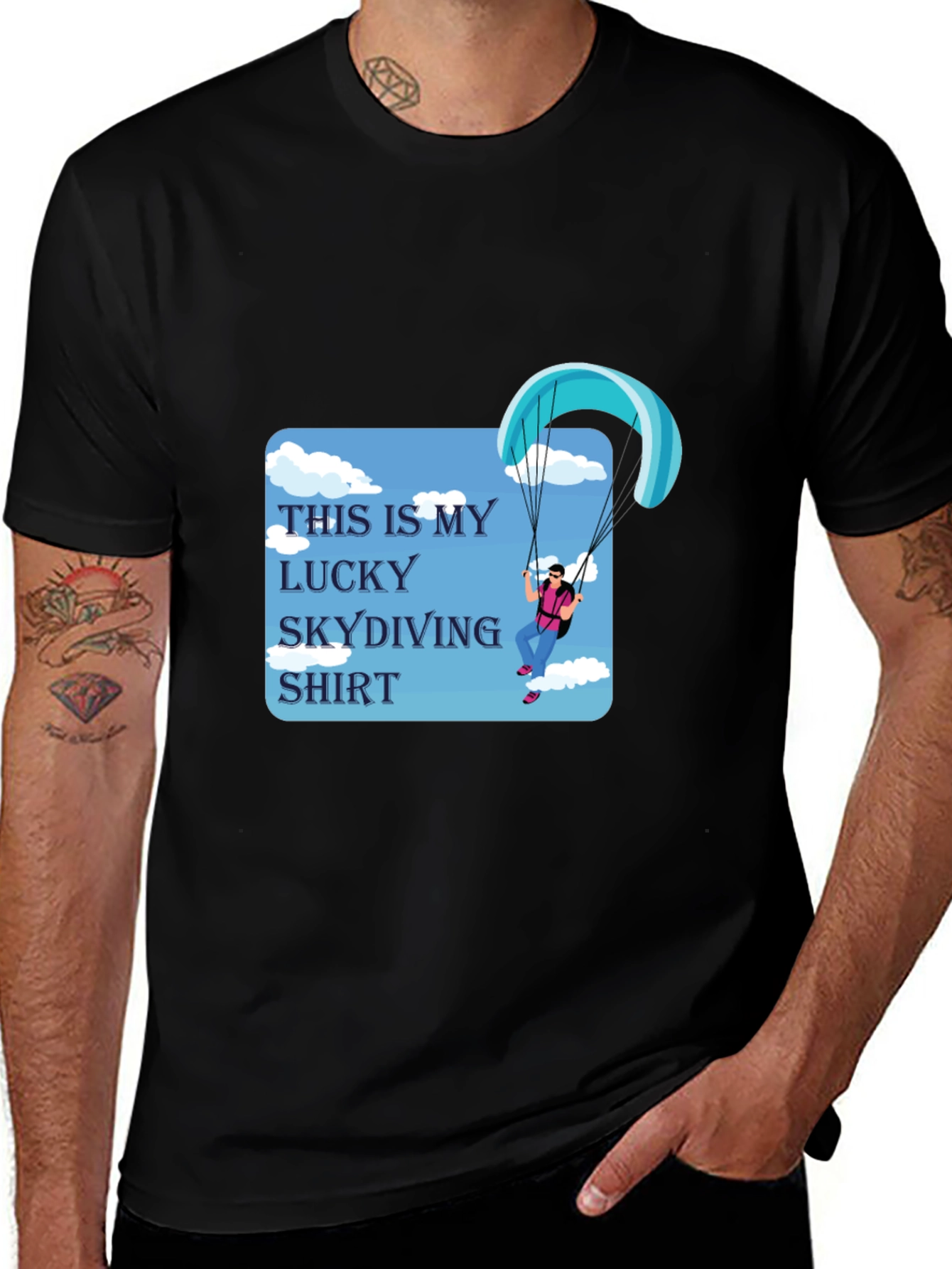 Lucky Skydiving Shirt - Soft Cotton Tee