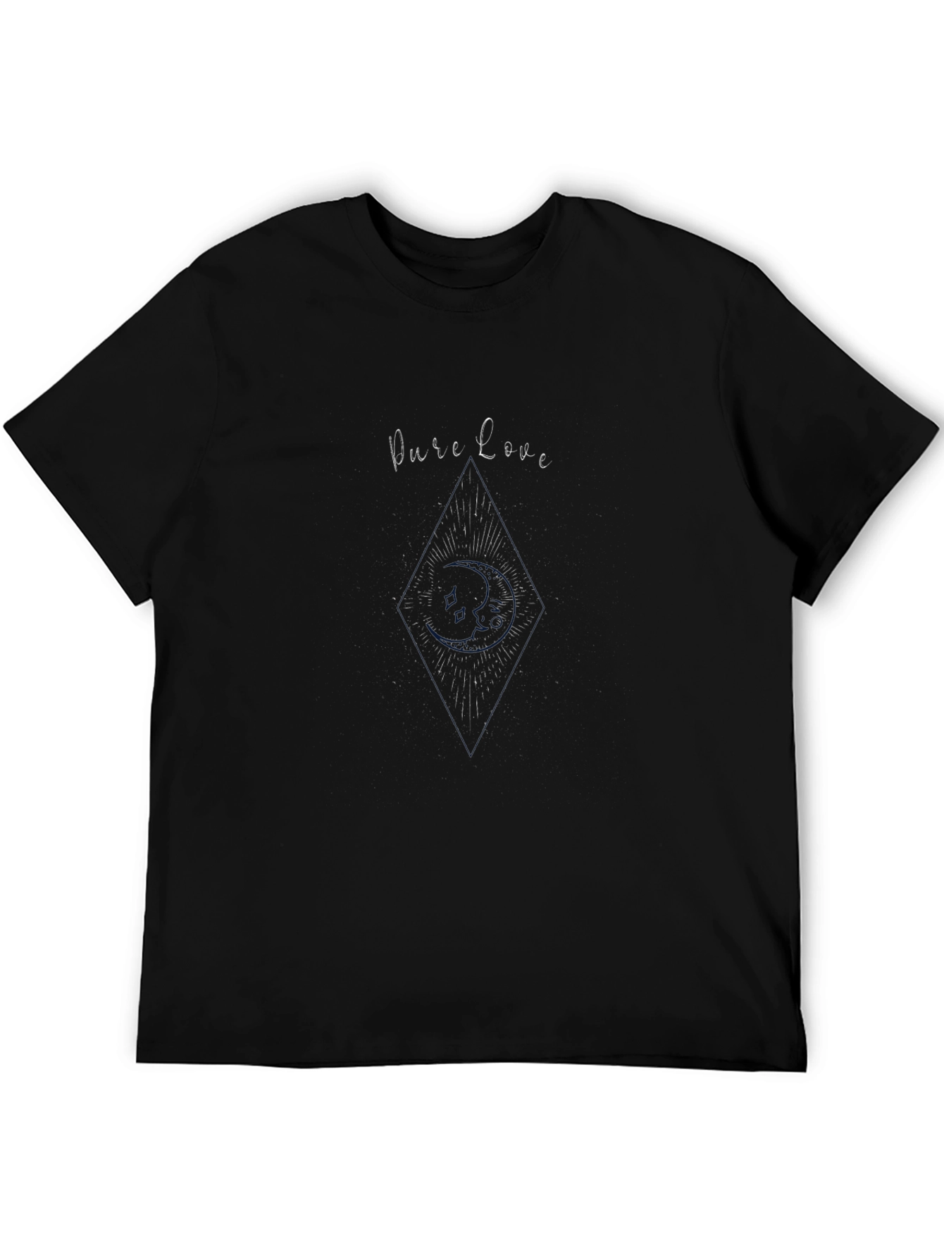 Pure Love Graphic Tee - Modern Black T-Shirt