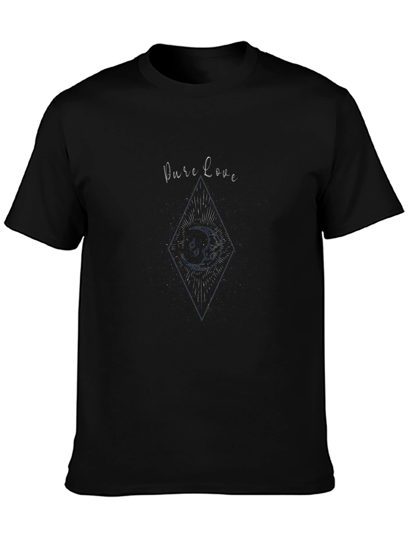 Pure Love Graphic Tee - Modern Black T-Shirt