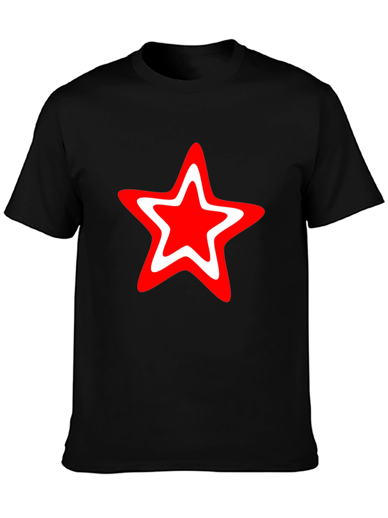 Red Star Graphic Black T-Shirt