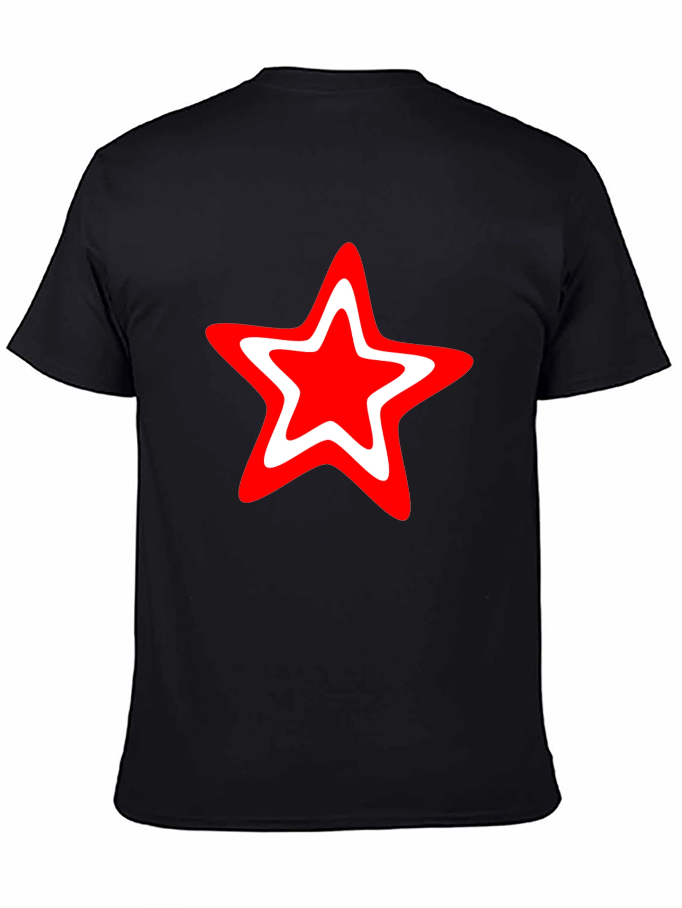Red Star Graphic Black T-Shirt