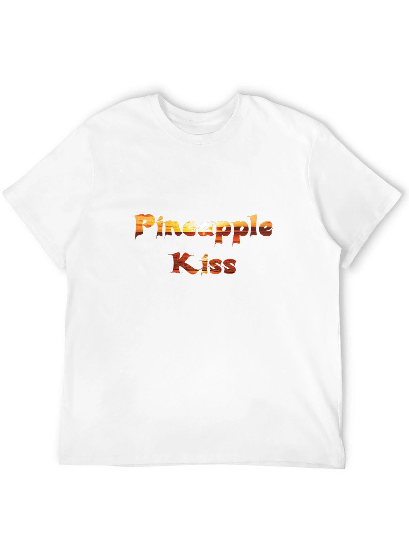 Pineapple Kiss Graphic T-Shirt - Black