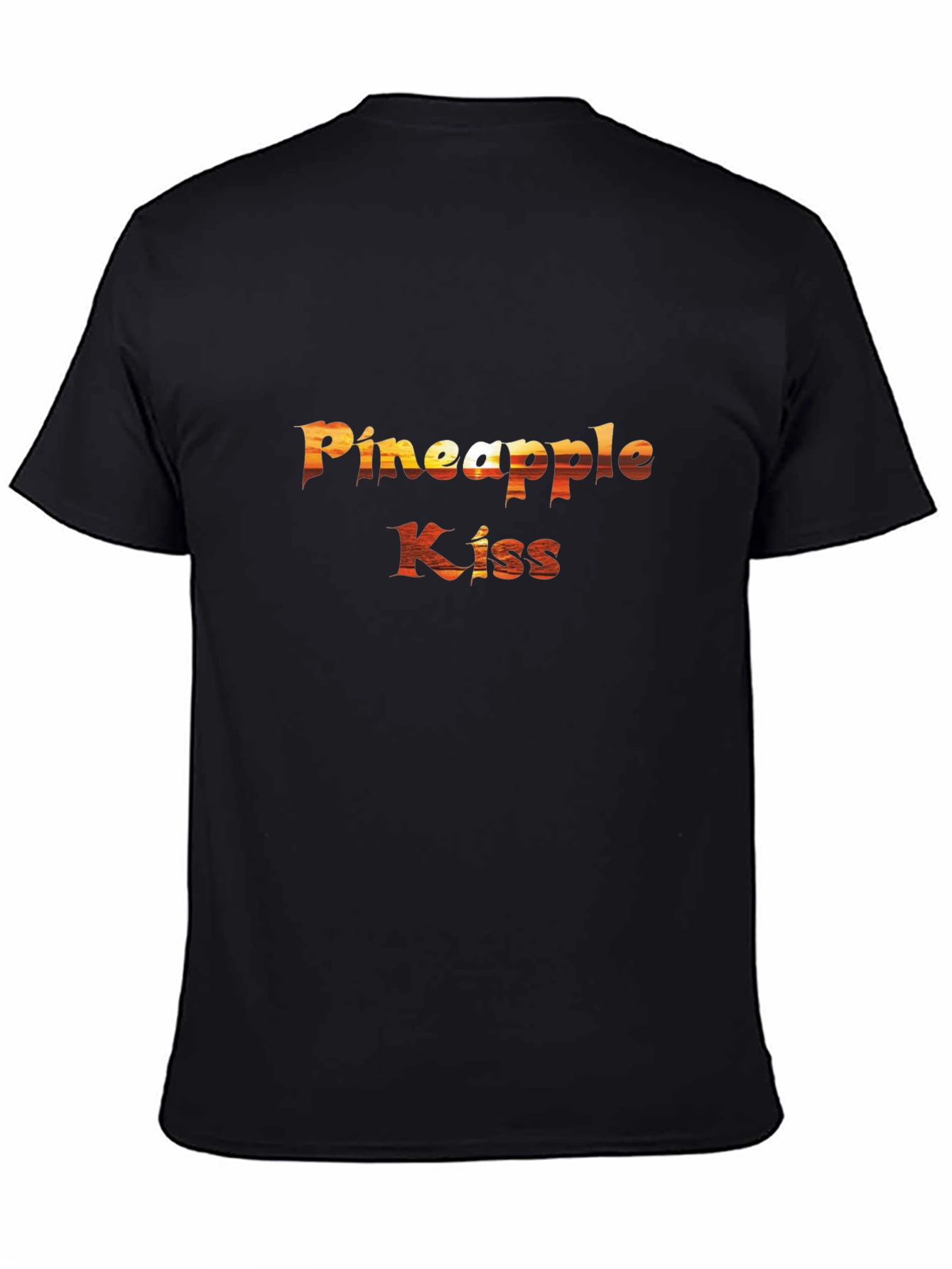 Pineapple Kiss Graphic T-Shirt - Black