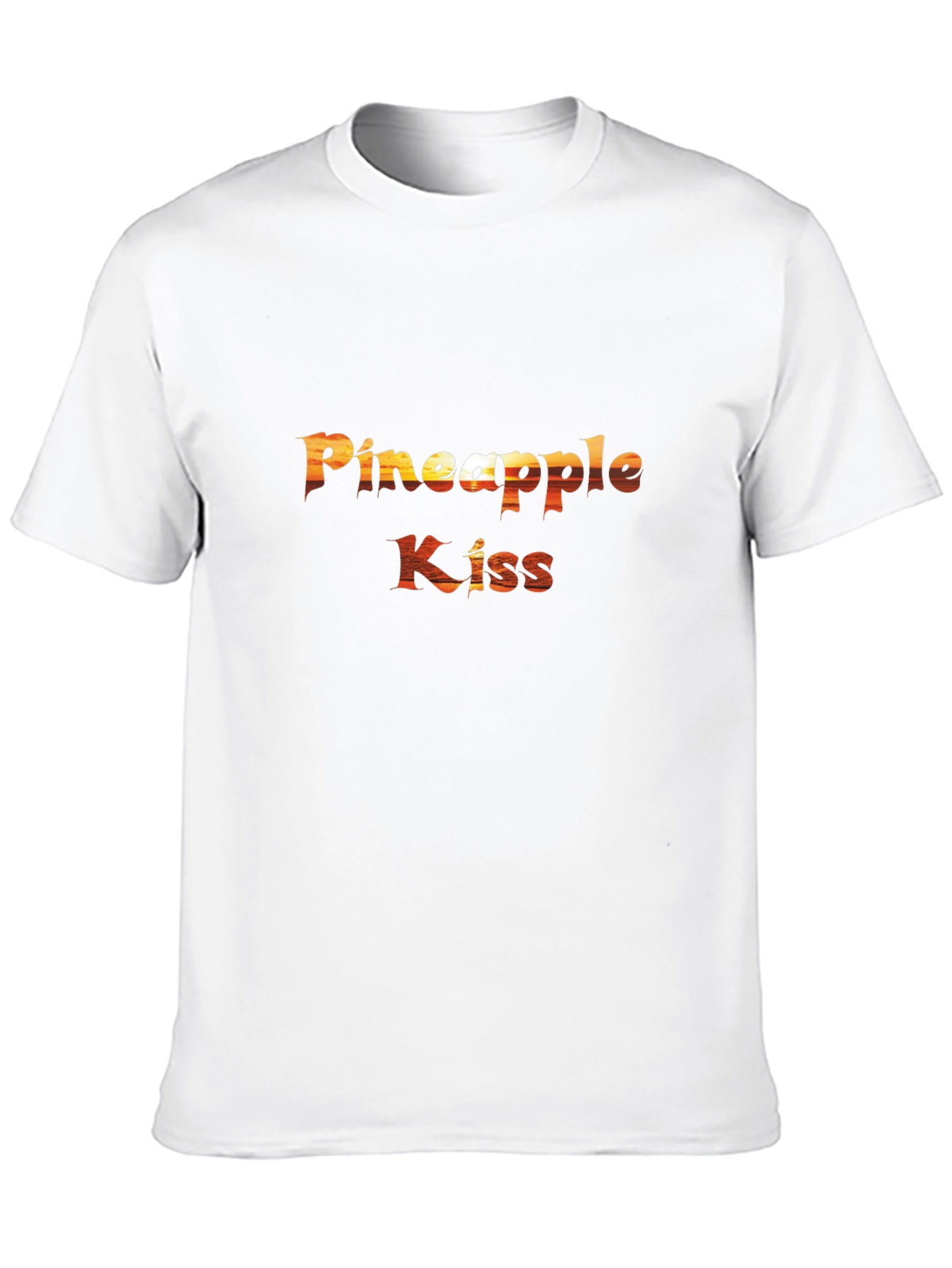 Pineapple Kiss Graphic T-Shirt - Black