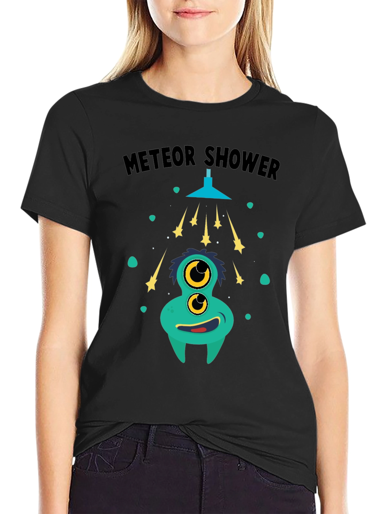 Meteor Shower Monster Graphic T-Shirt