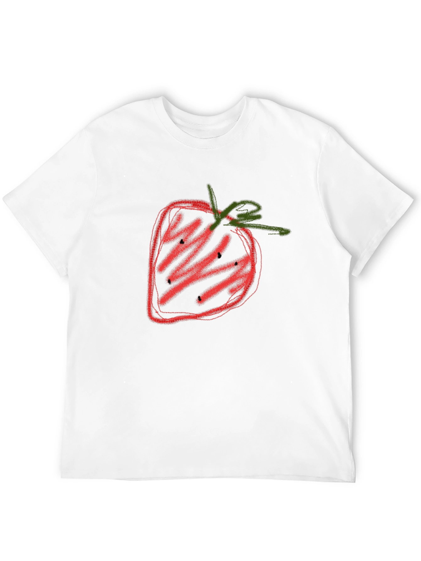 Strawberry Graphic Tee - Casual Cotton Shirt