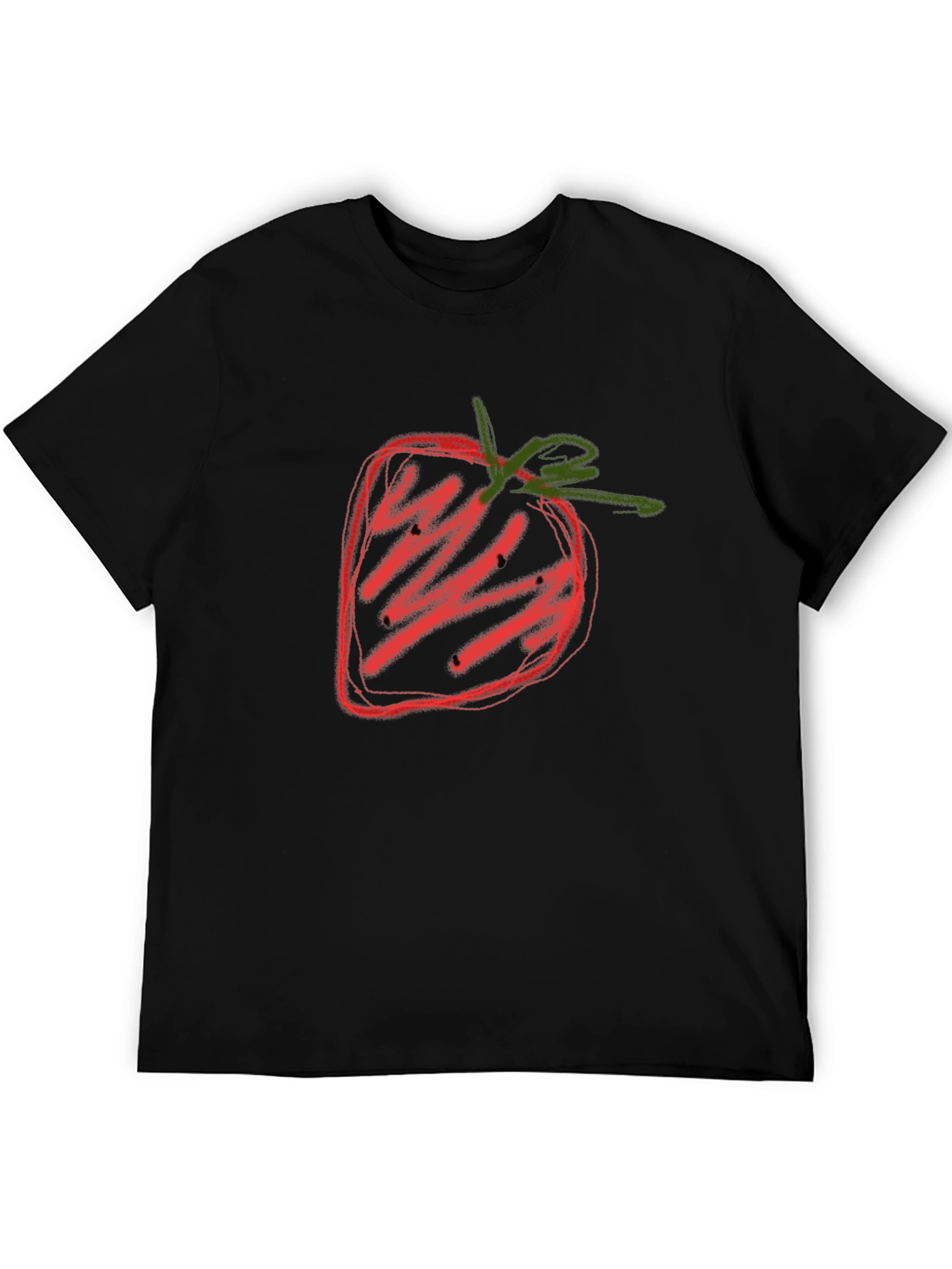 Strawberry Graphic Tee - Casual Cotton Shirt
